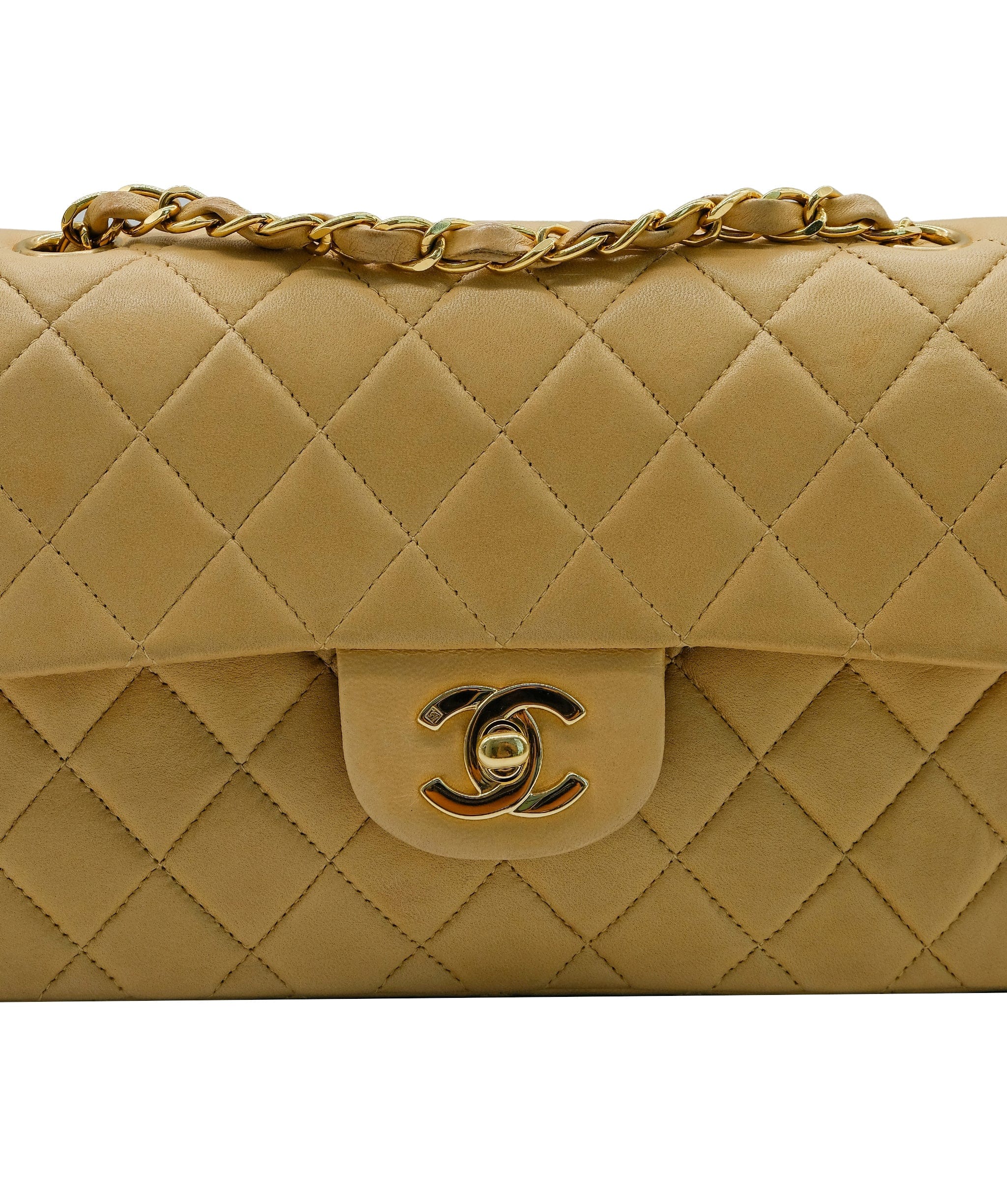 Chanel Chanel Matelasse23 Beige Card And Seal S/N 6891387 ASL8153