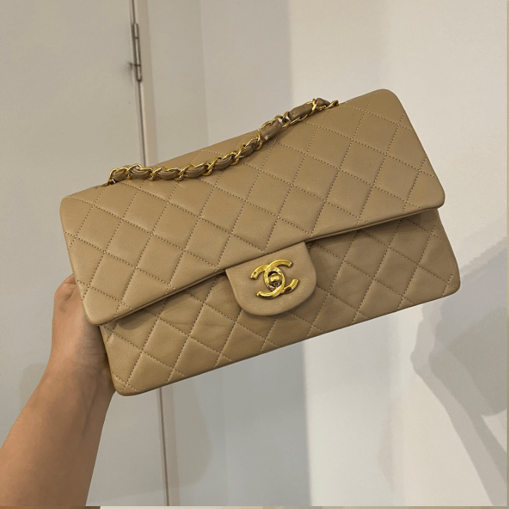 Chanel Chanel Matelasse25 beige seal only series 1 ASL8674