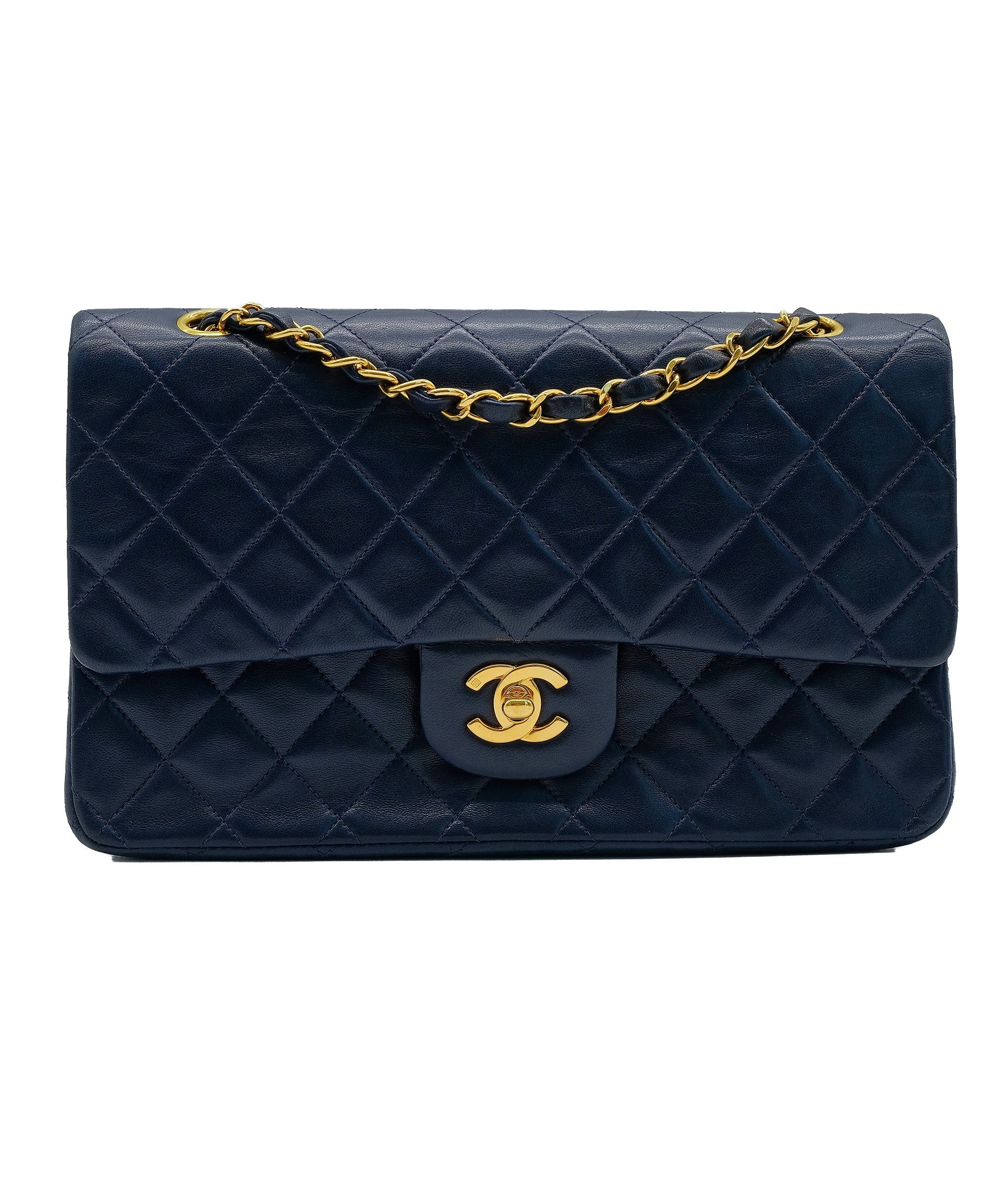 Chanel Chanel Matelasse25 Navy Card And Seal S/N 4806821 ASL8145