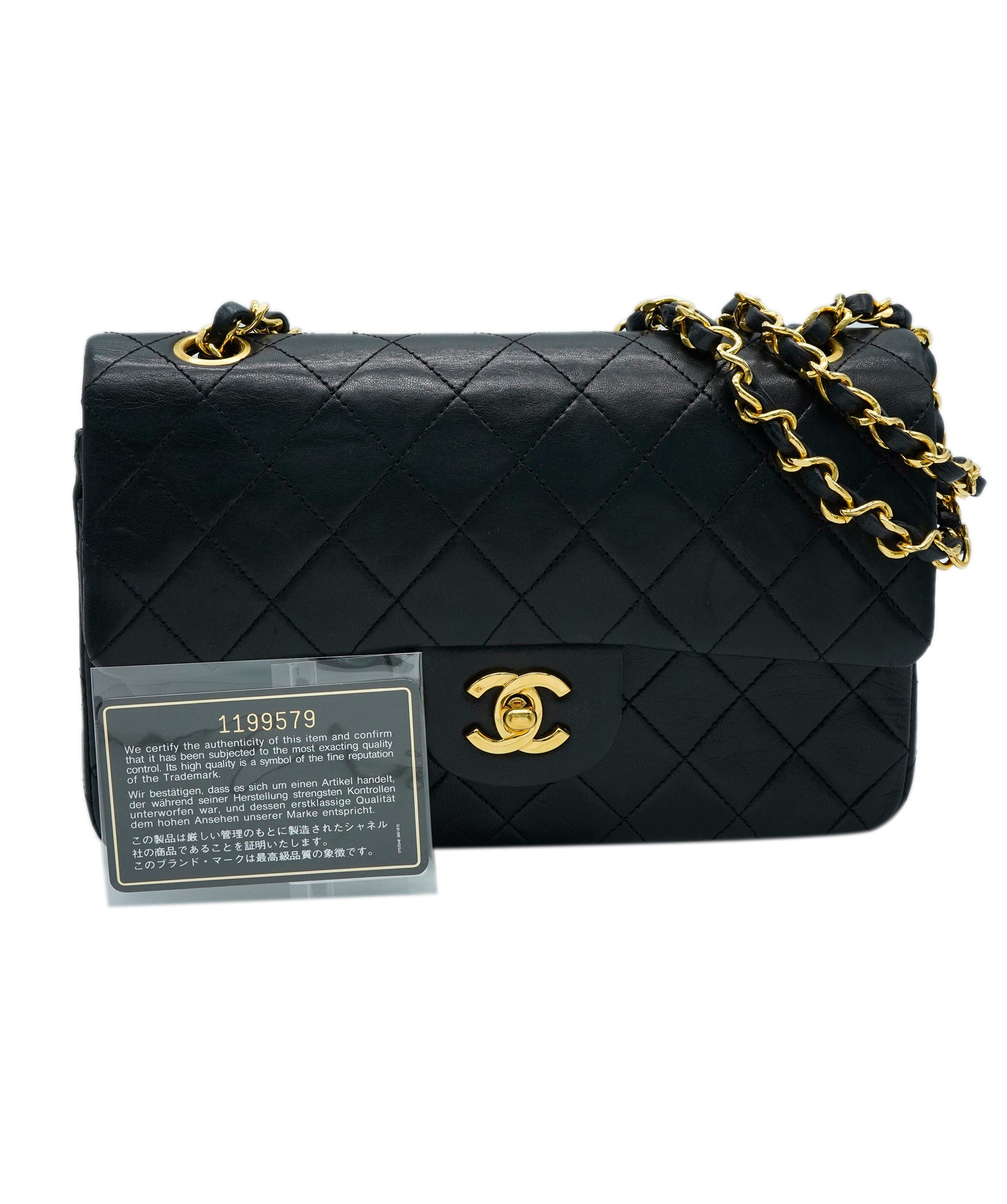 Chanel Chanel Materasse 23 black lambskin GHW ASL9980