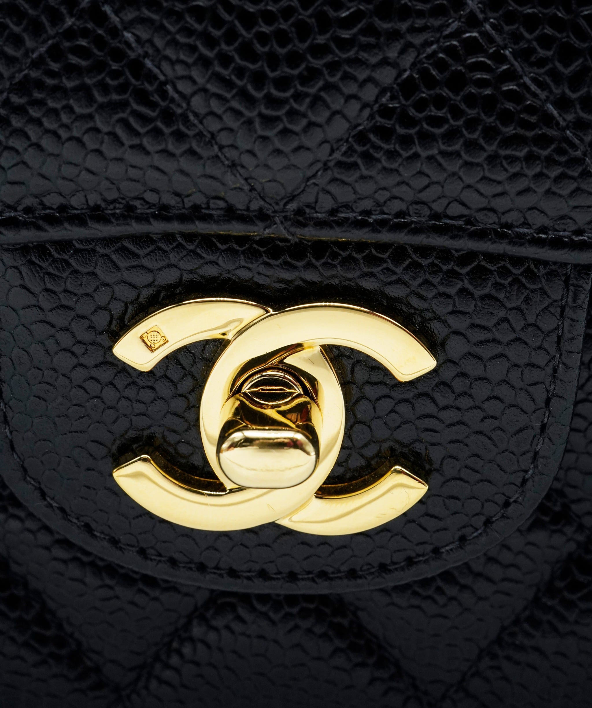 Chanel Chanel Materasse 25  black caviar GHW Series 7 ASL9556