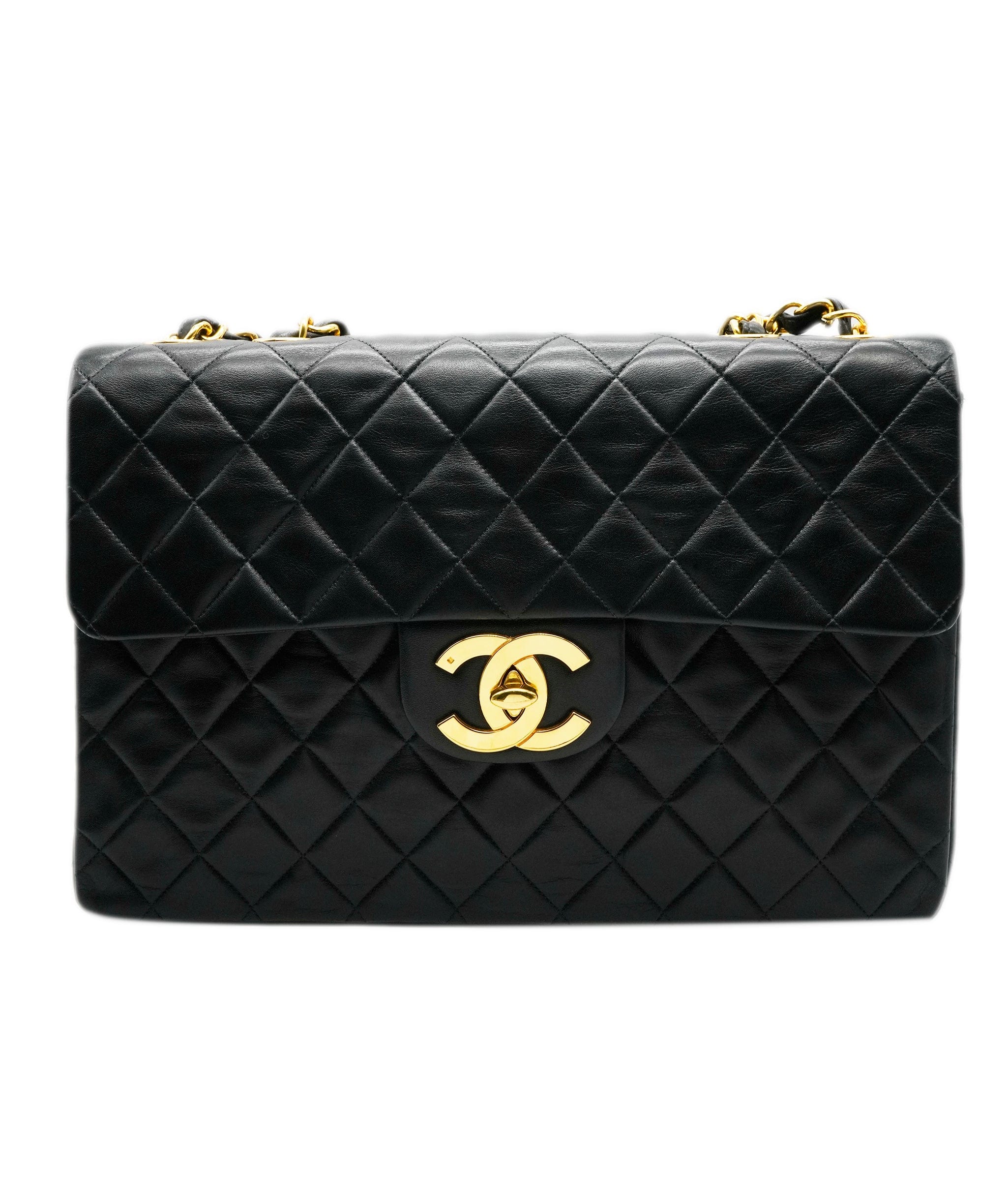 Chanel Chanel Maxi jumbo black lambskin GHW ASL10161