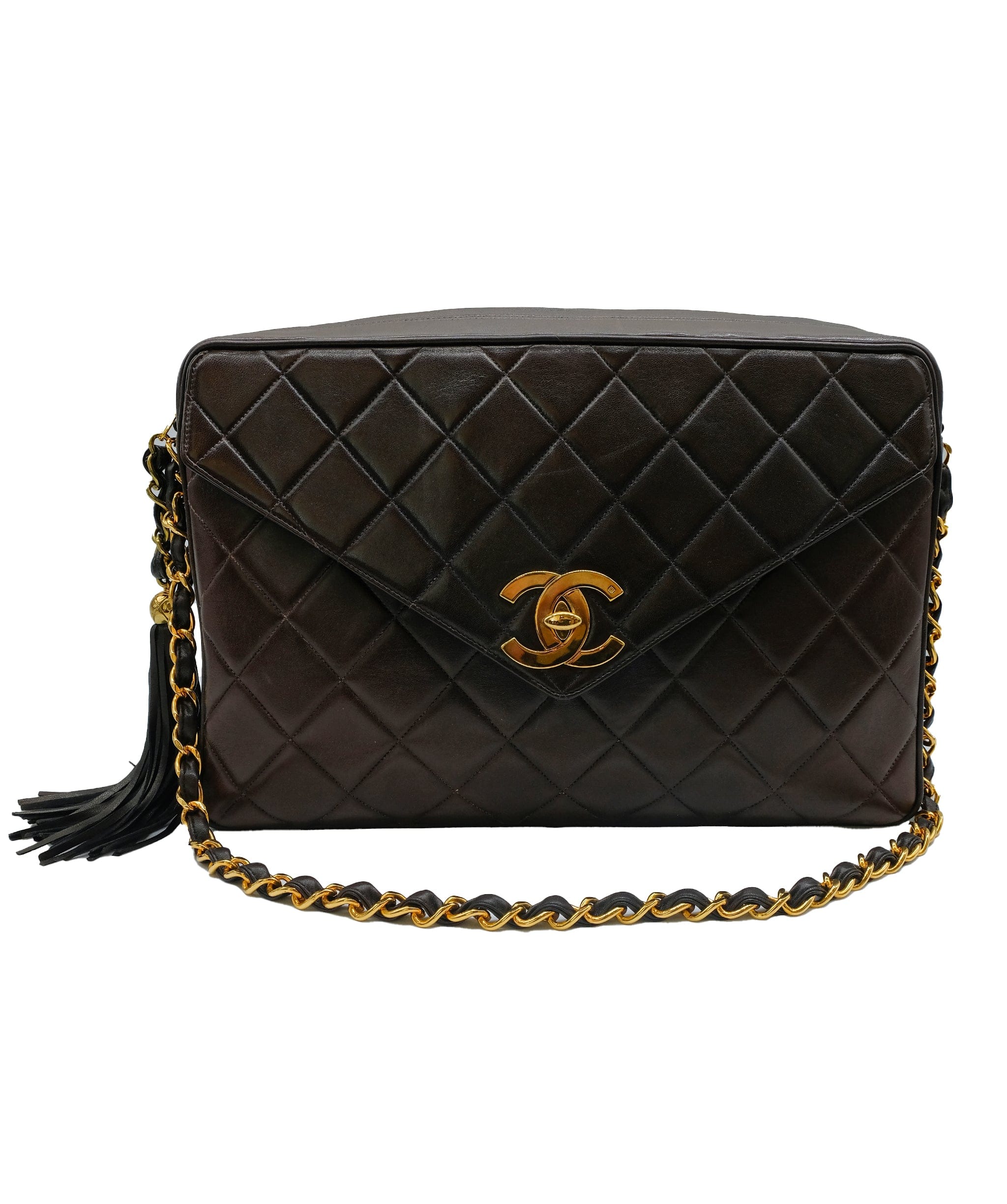 Chanel Chanel Maxi Jumbo Brown Lambskin ASC5288