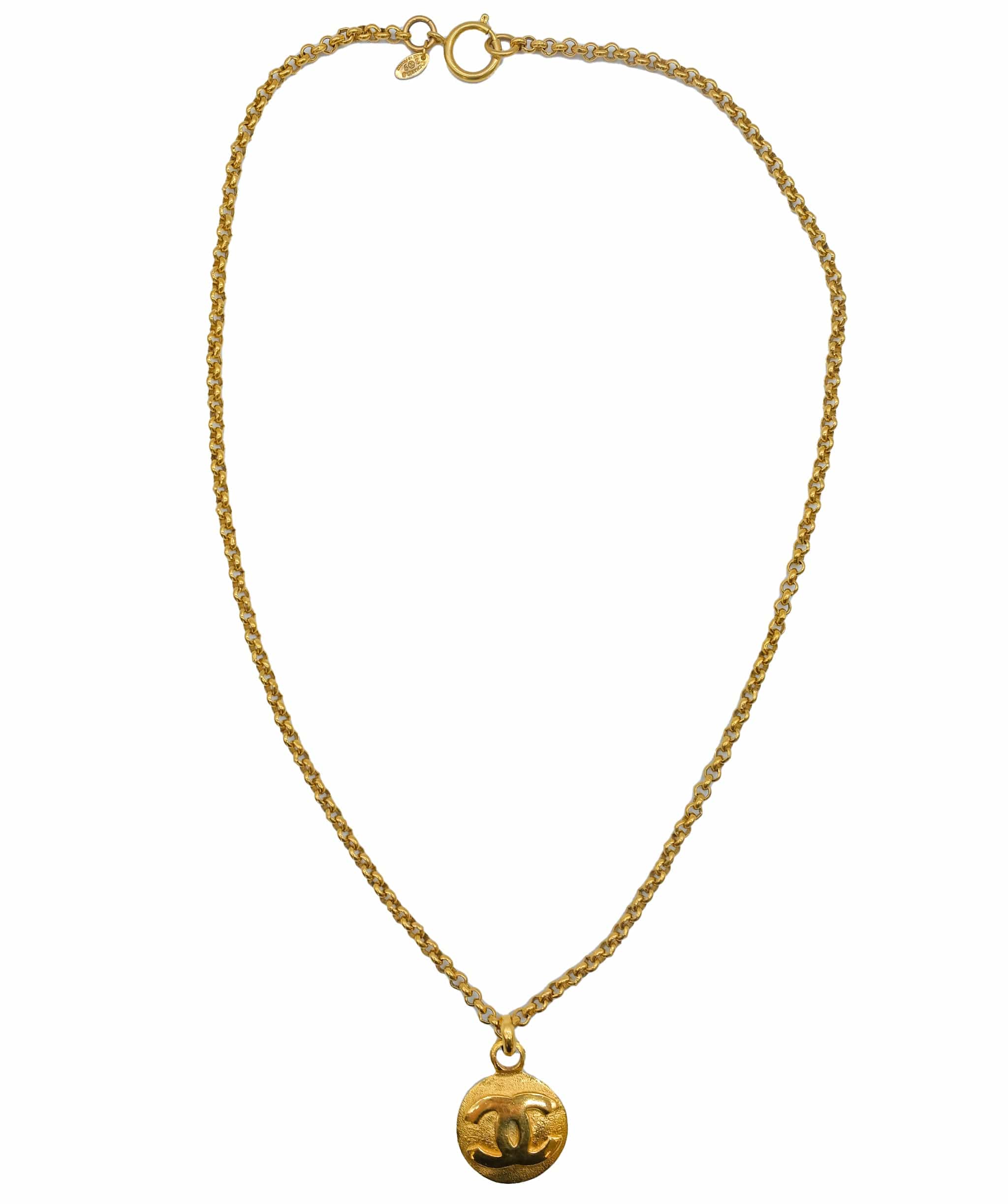 Chanel Chanel Medallion Necklace Gold ASC5301