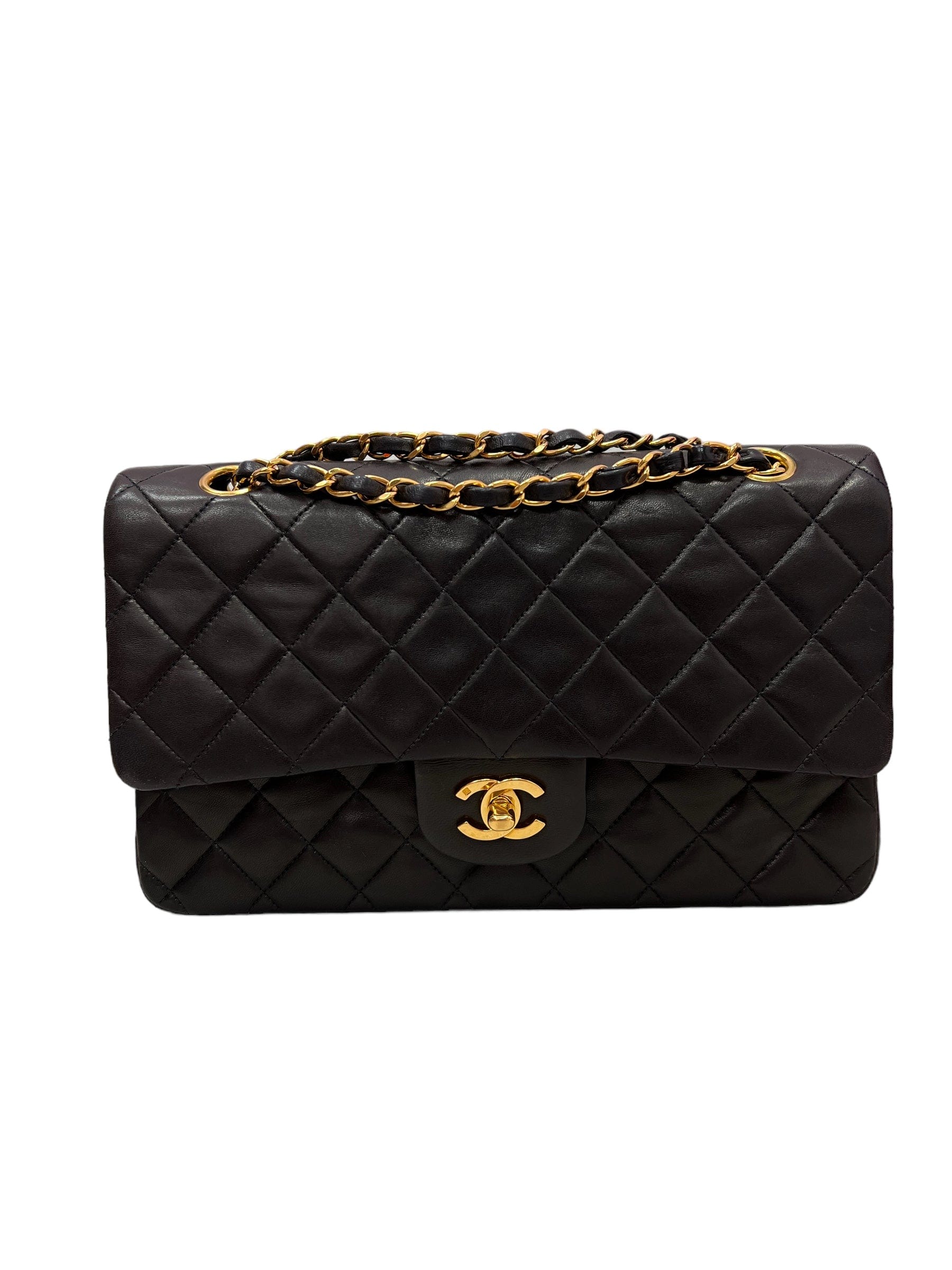 Chanel Chanel Medium Flap Black Lambskin GHW SYC1088