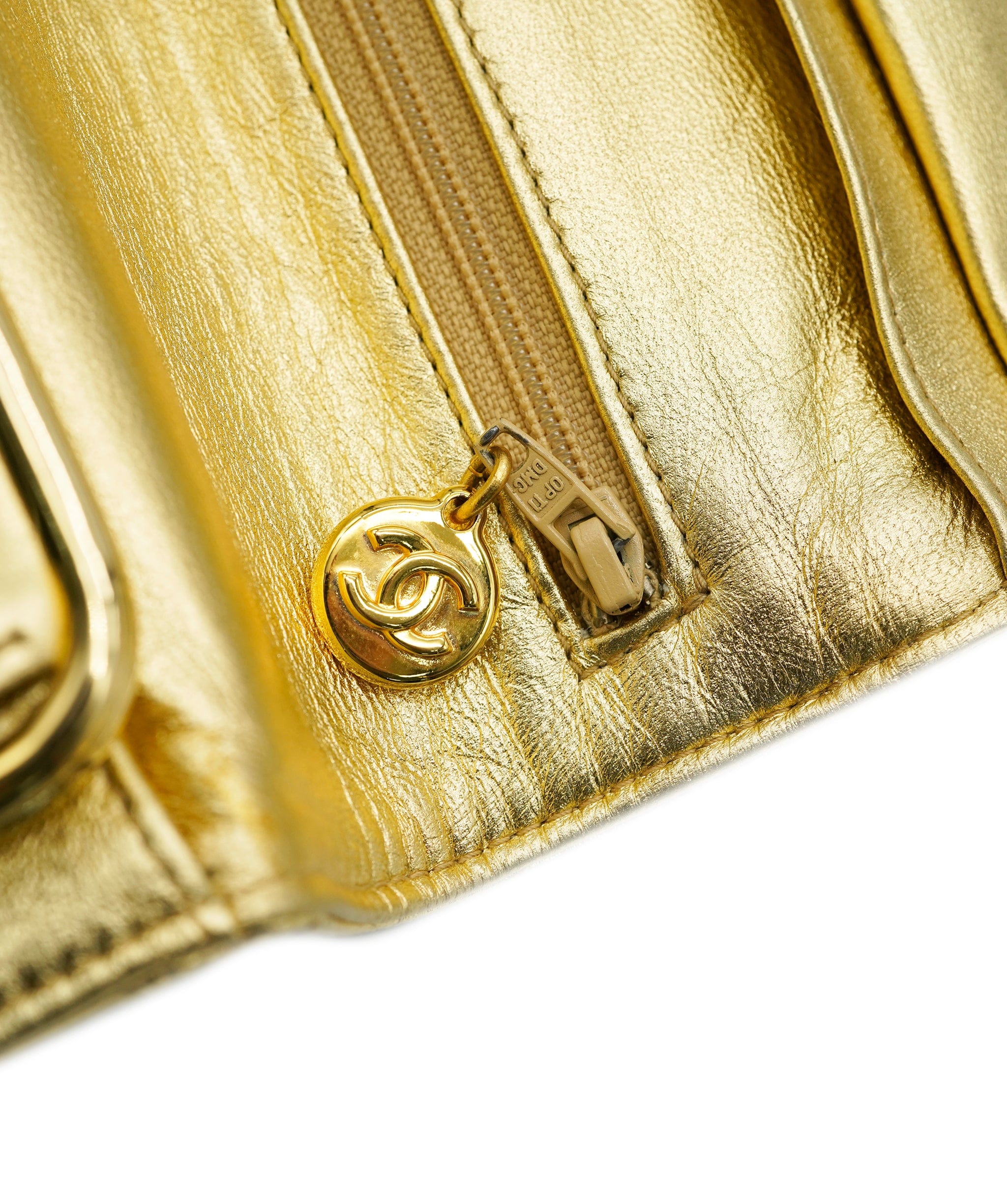 Chanel Chanel Metallic Gold Clutch  ALC1282