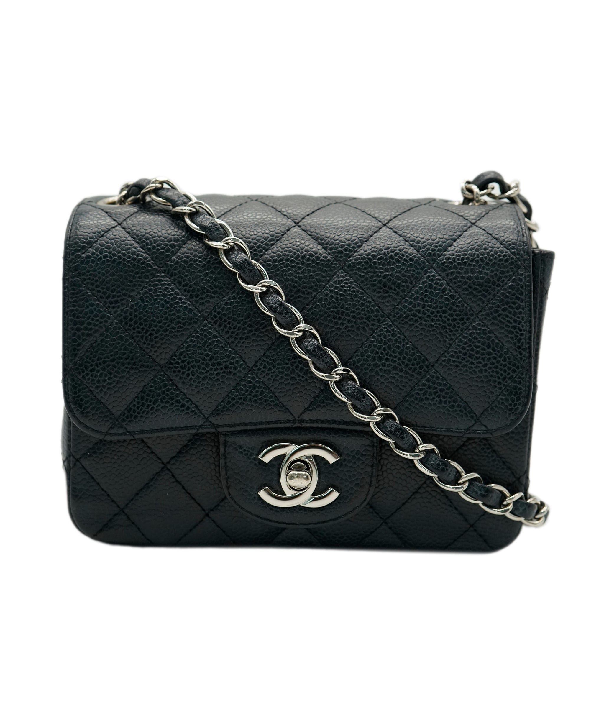 Chanel Chanel Mini 7" Square Caviar Skin with SHW