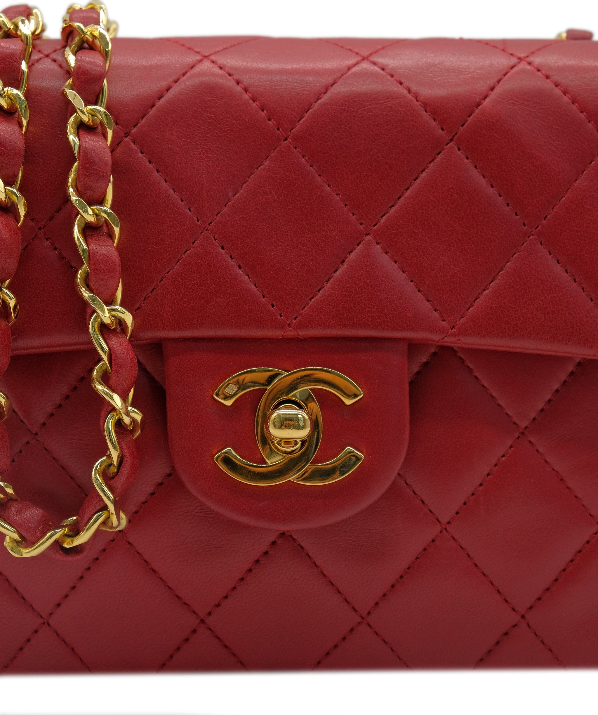 Chanel Chanel Mini Classic Flap Red ASL8446