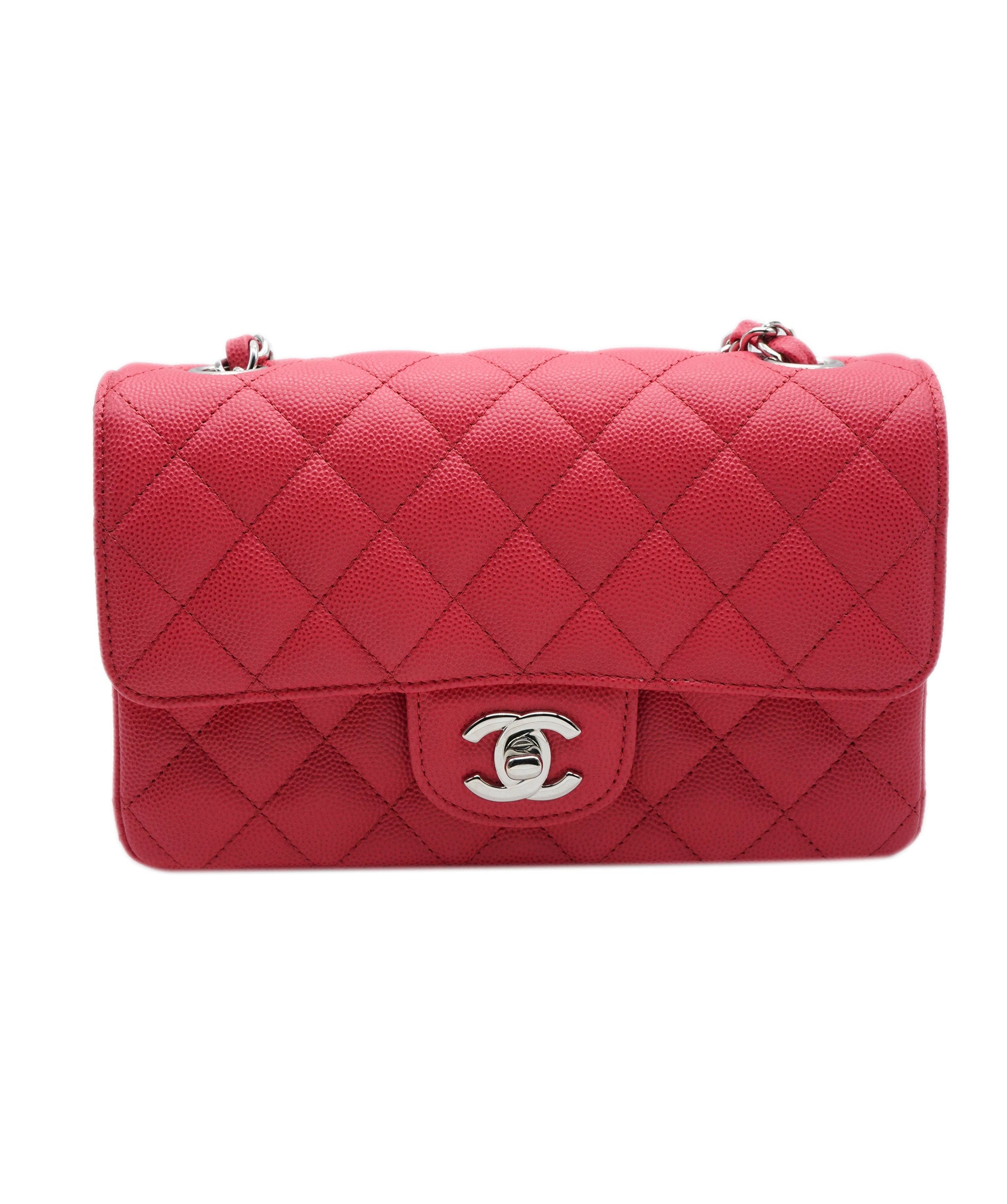 Chanel Chanel Mini Materasse Raspberry SHW Series 25 ASL9559