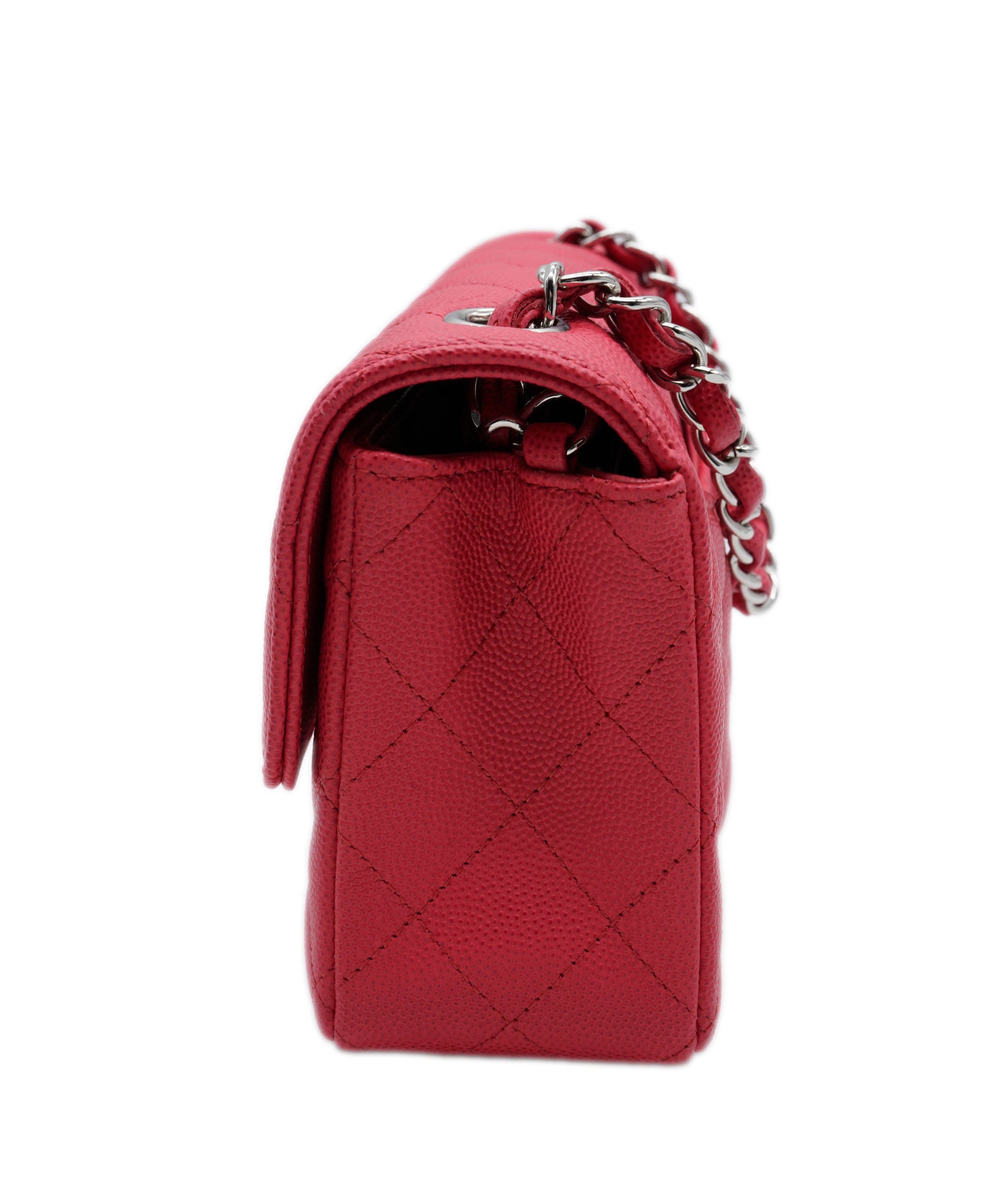 Chanel Chanel Mini Materasse Raspberry SHW Series 25 ASL9559