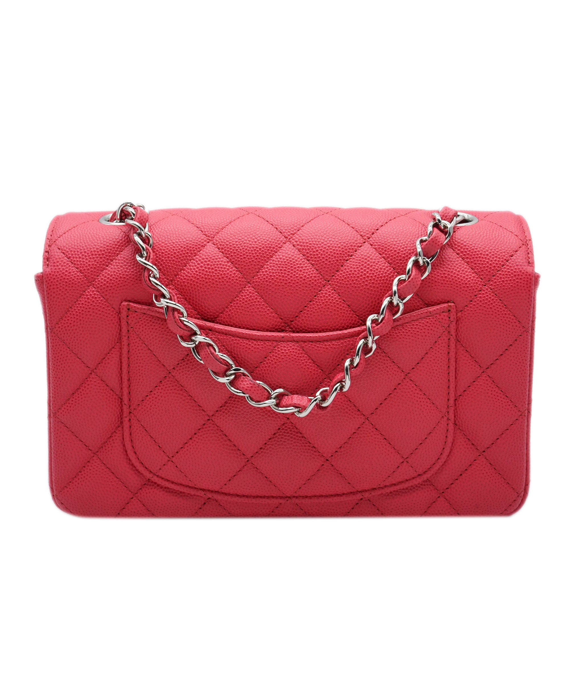 Chanel Chanel Mini Materasse Raspberry SHW Series 25 ASL9559