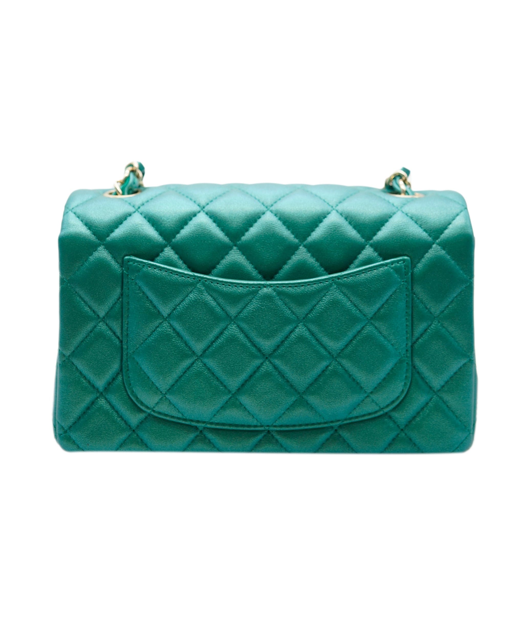 Chanel Chanel Mini Rectangle Dark Green Crossbody  ALC1256