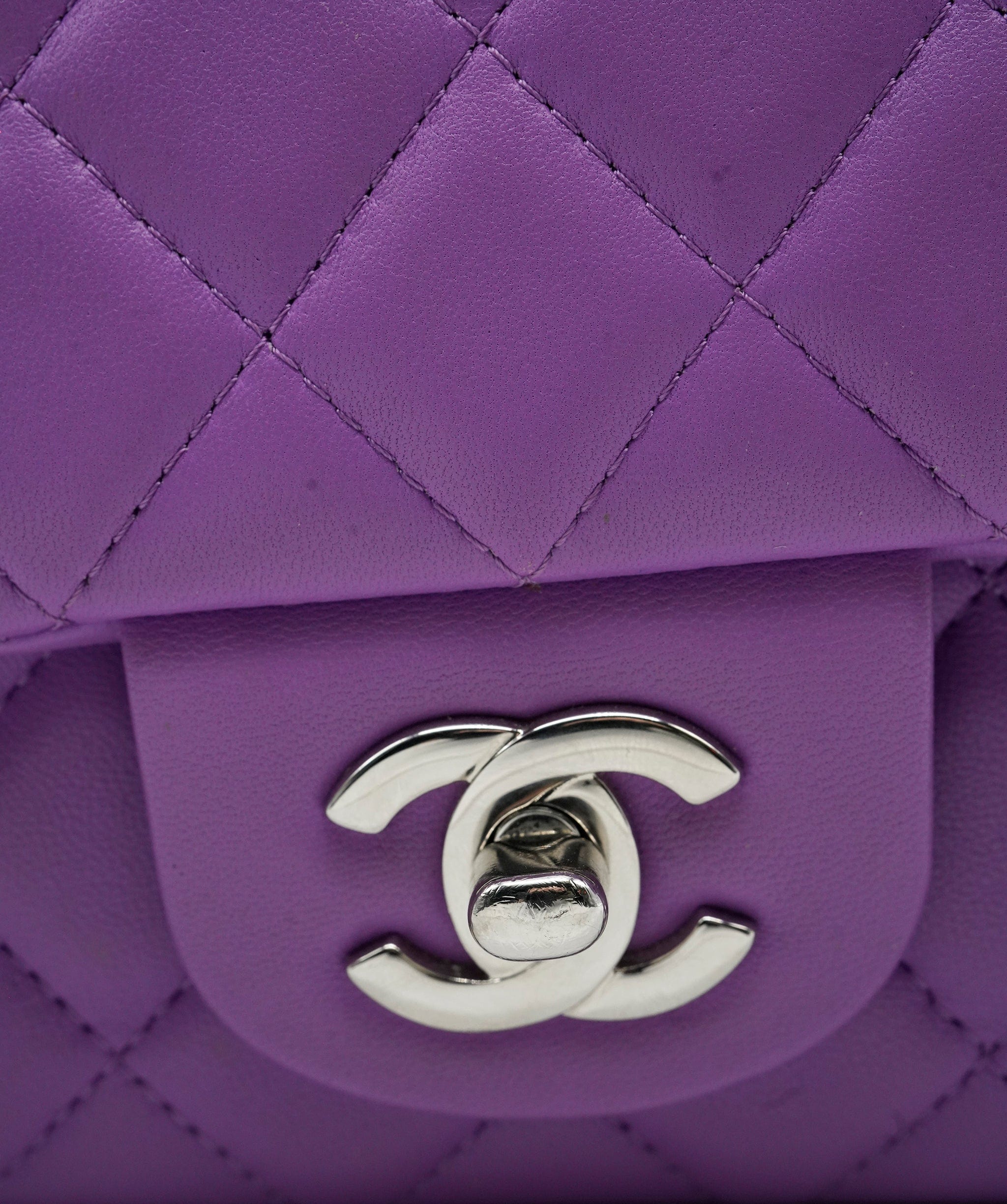 Chanel Chanel Mini Rectangle Purple SHW  ALC1085