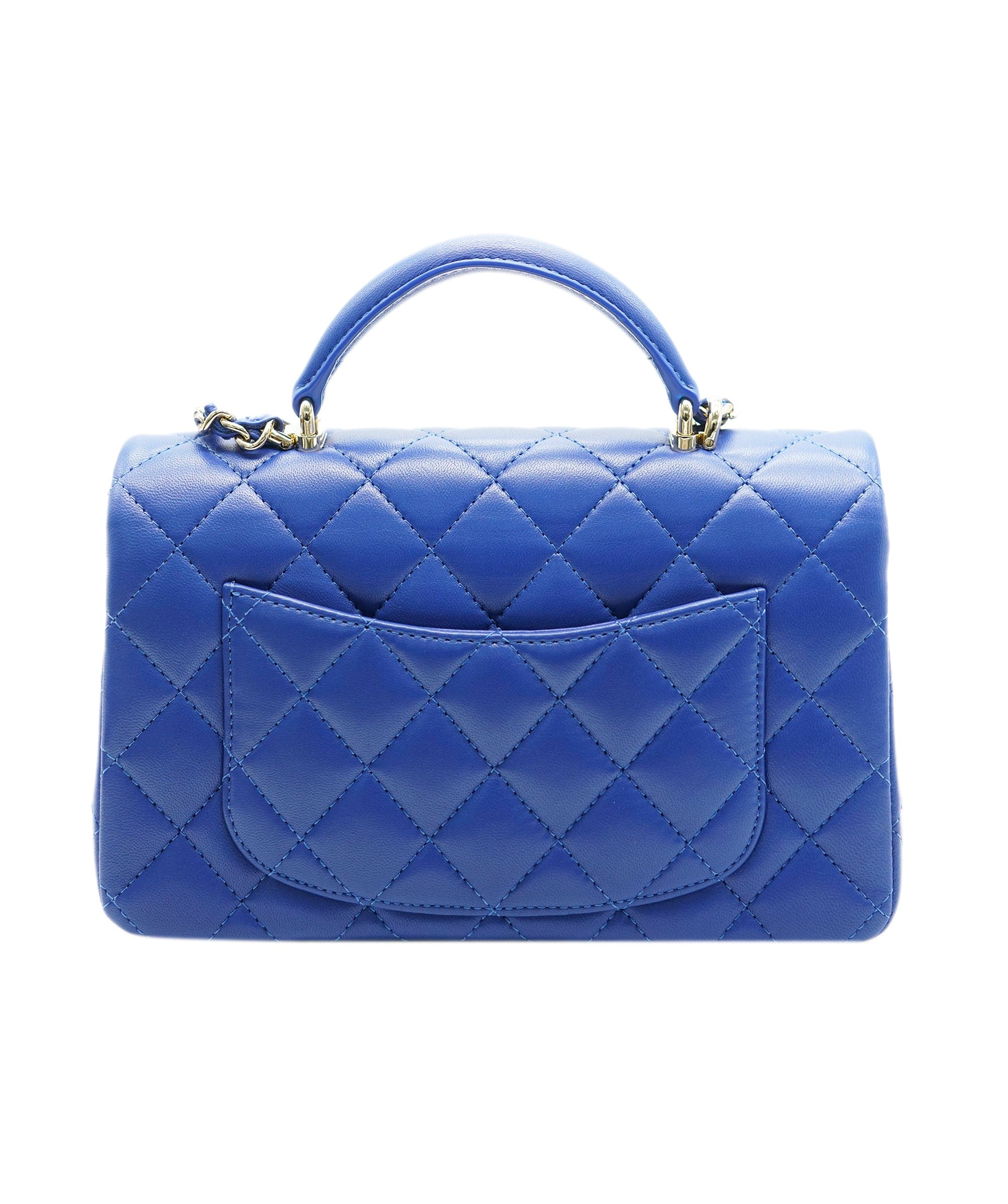 Chanel Chanel mini rectangle top-handle royal blue - AJC0658