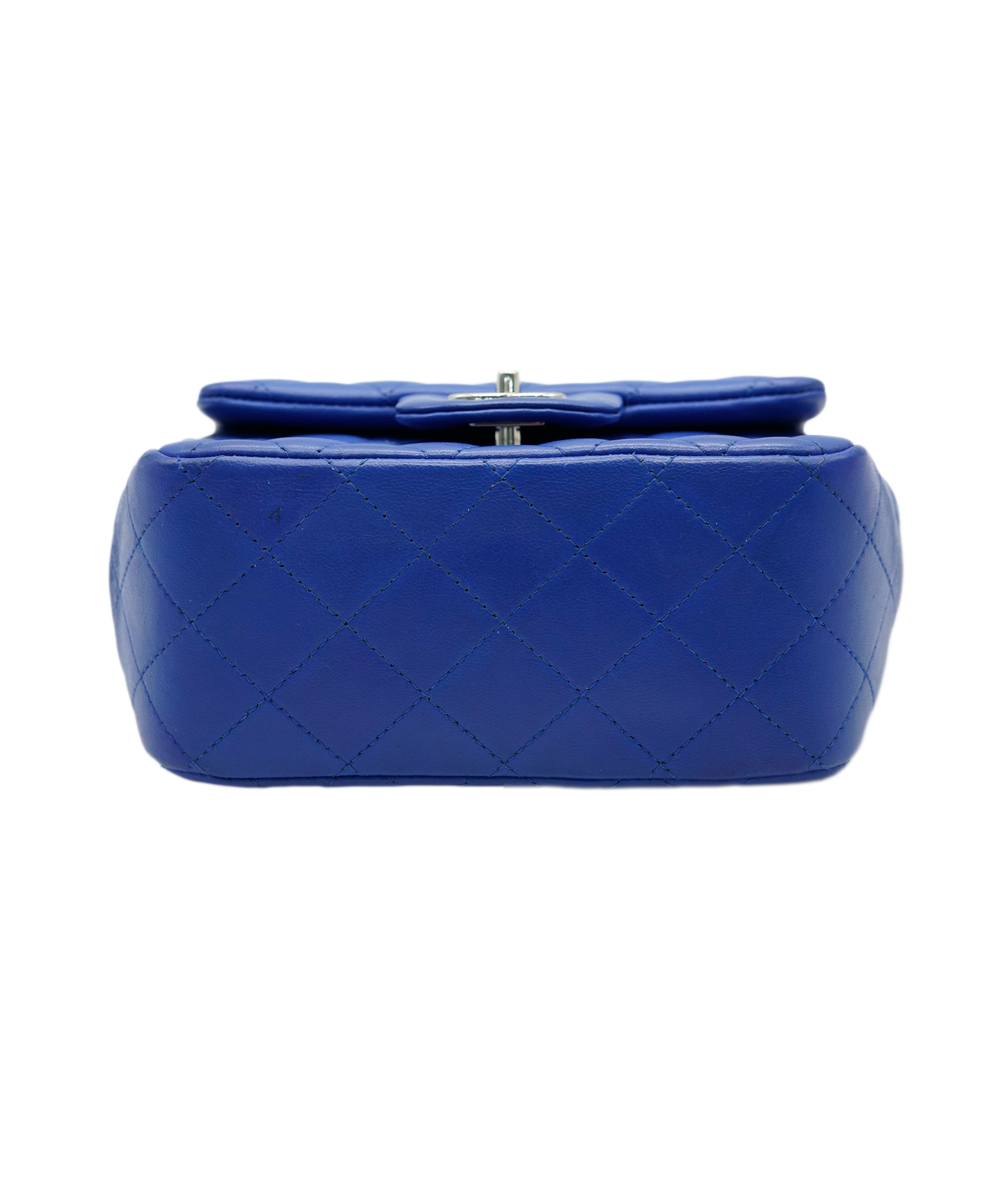 Chanel Chanel mini square timeless bag blue electric lambskin shw AVC1300