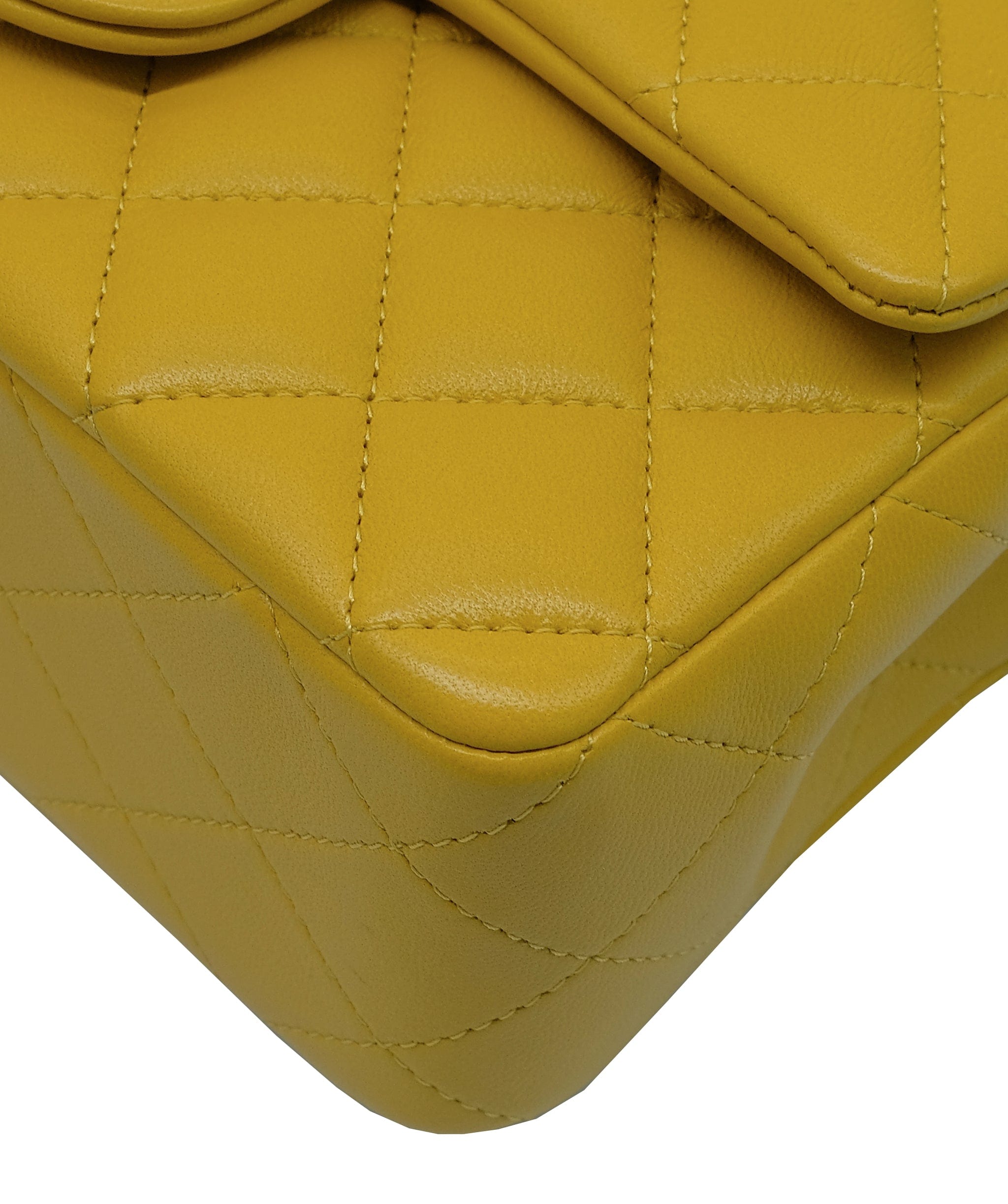 Chanel Chanel Mini Top Handle Yellow Flap RJL1948