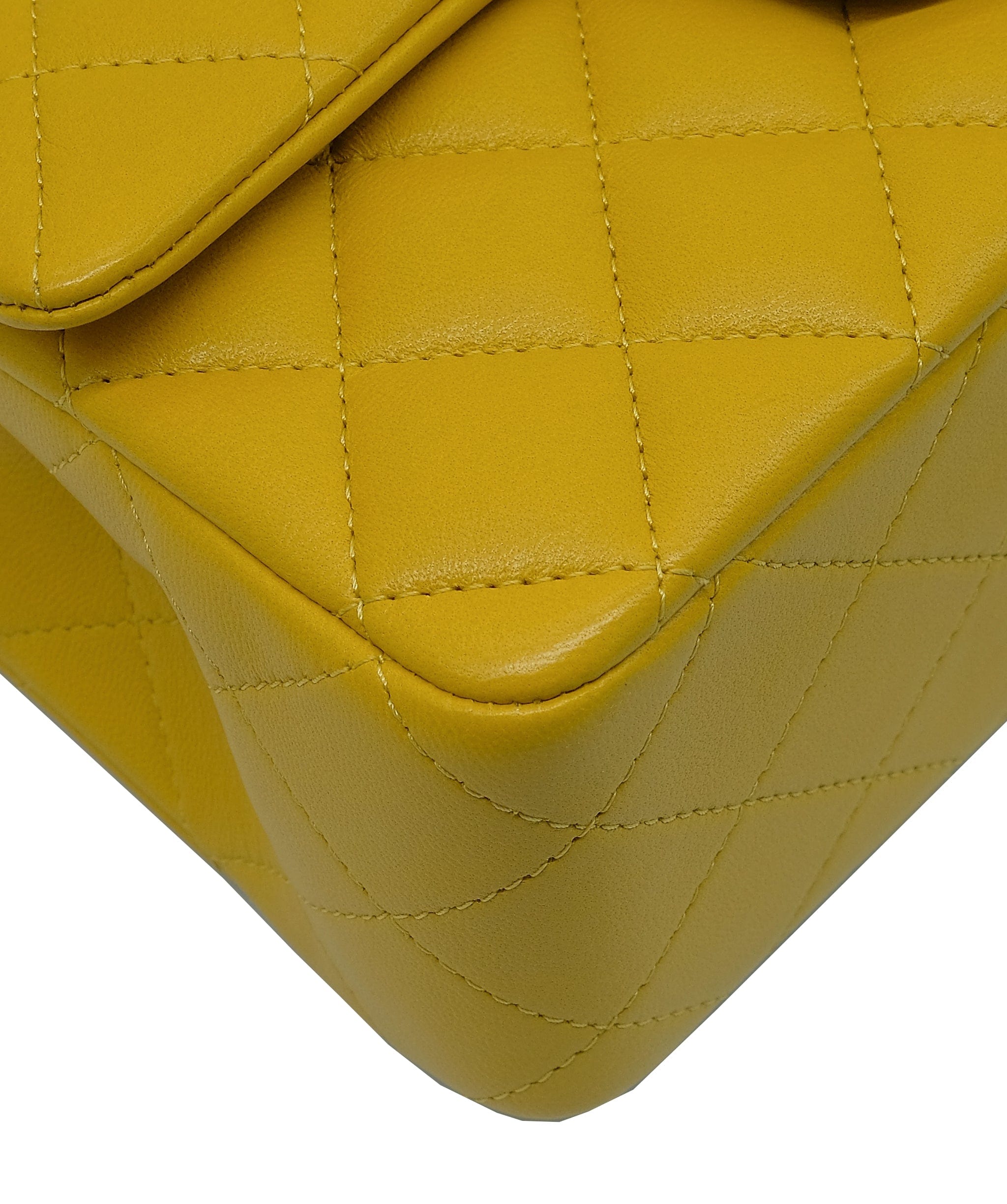 Chanel Chanel Mini Top Handle Yellow Flap RJL1948