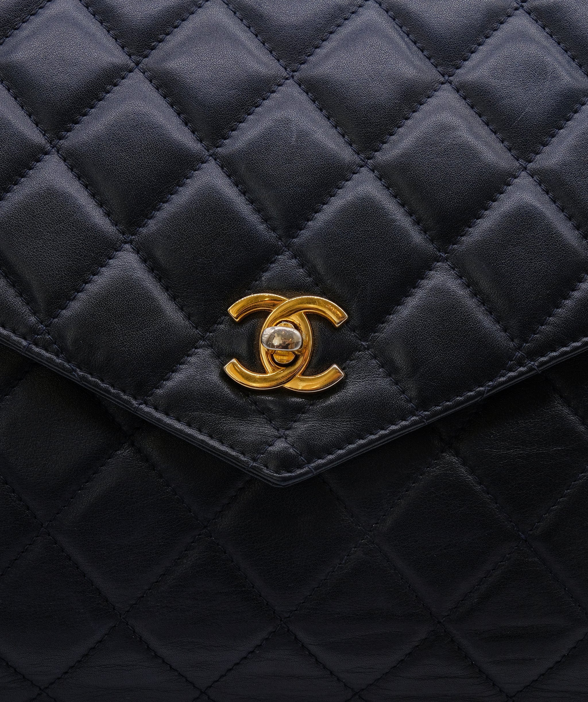 Chanel Chanel Navy Lambskin Envelope Flap Navy Lambskin ASC5262