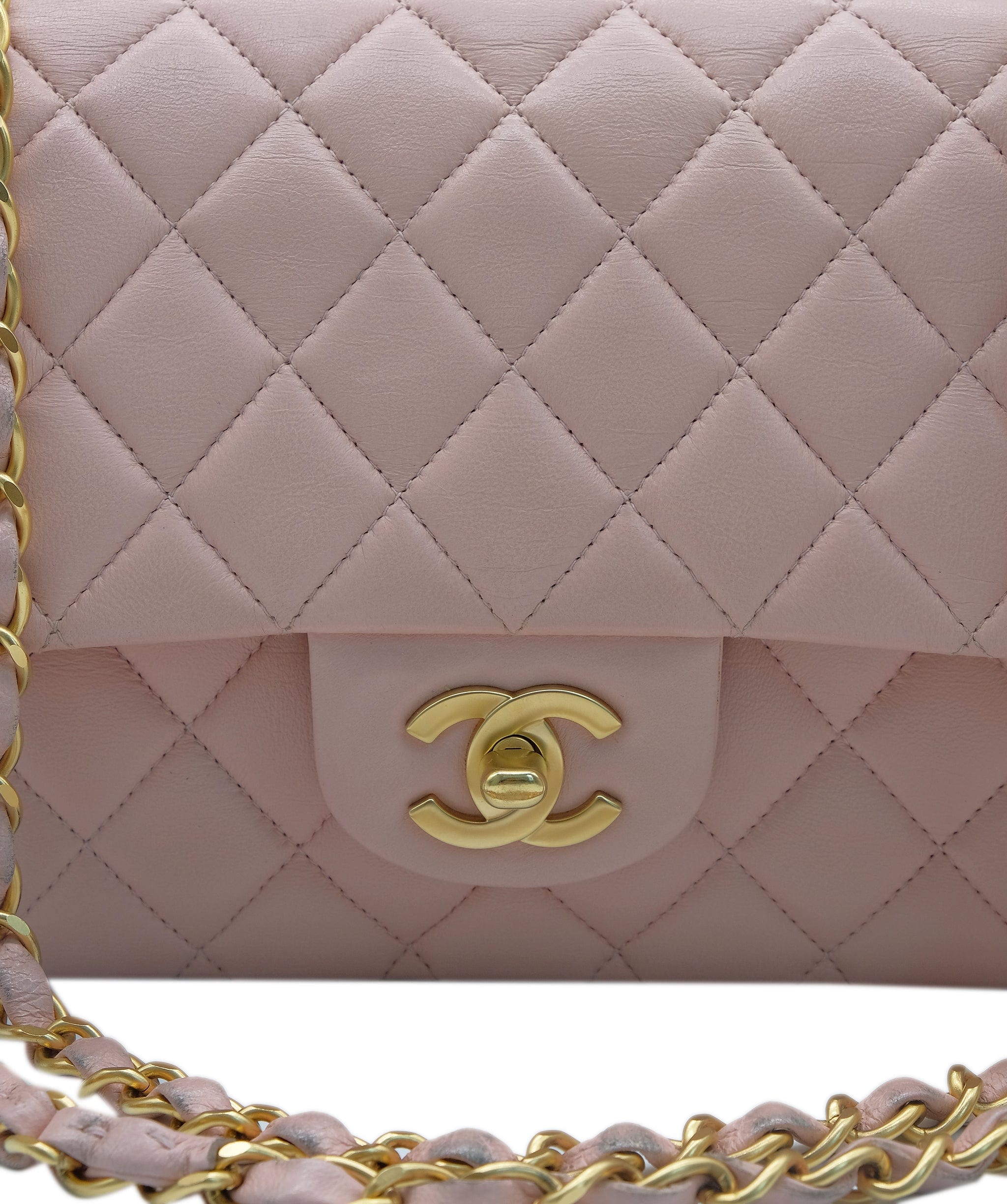 Chanel Chanel Pink Double Classic Flap Bag GHW ASL8443