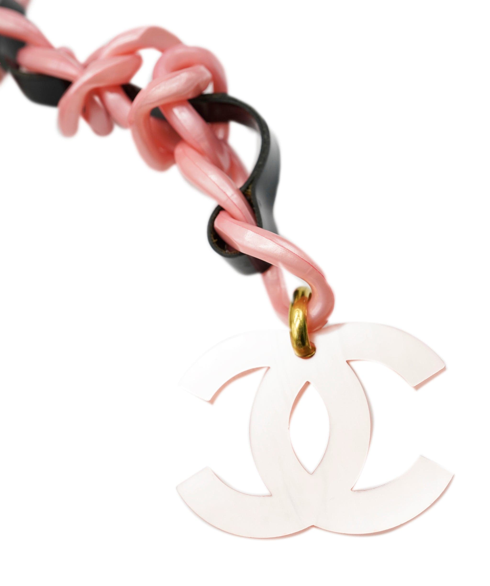 Chanel Chanel pink Leather Belt- ASL1928