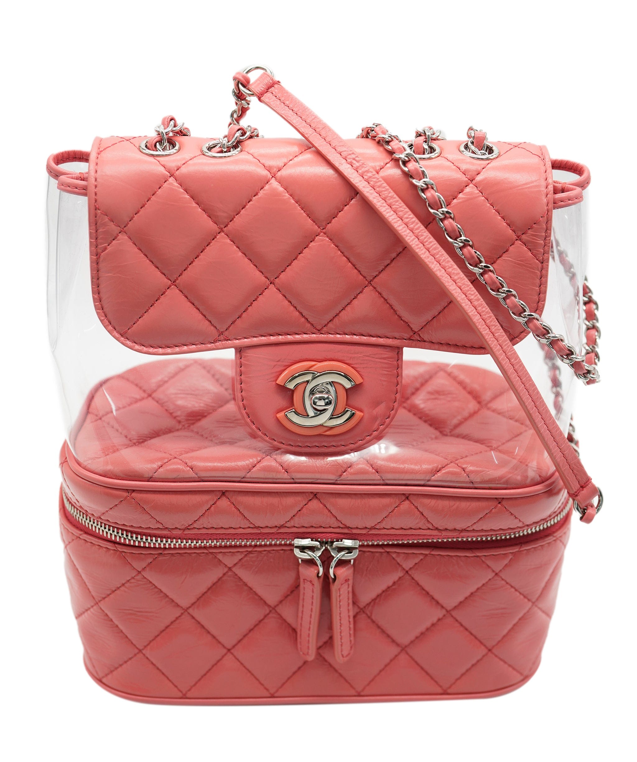 Chanel chanel pink/pvc bag AVC1229