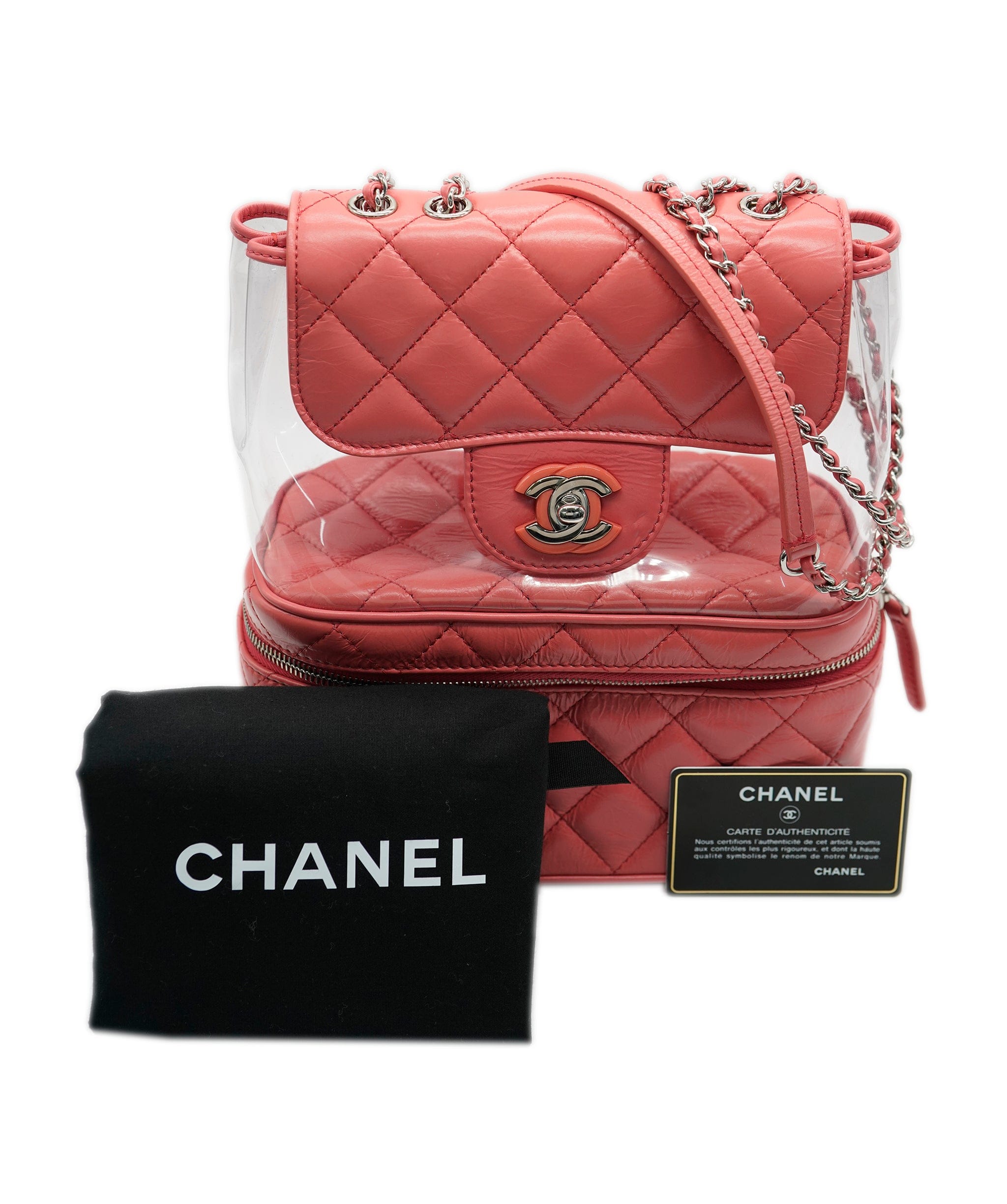 Chanel chanel pink/pvc bag AVC1229