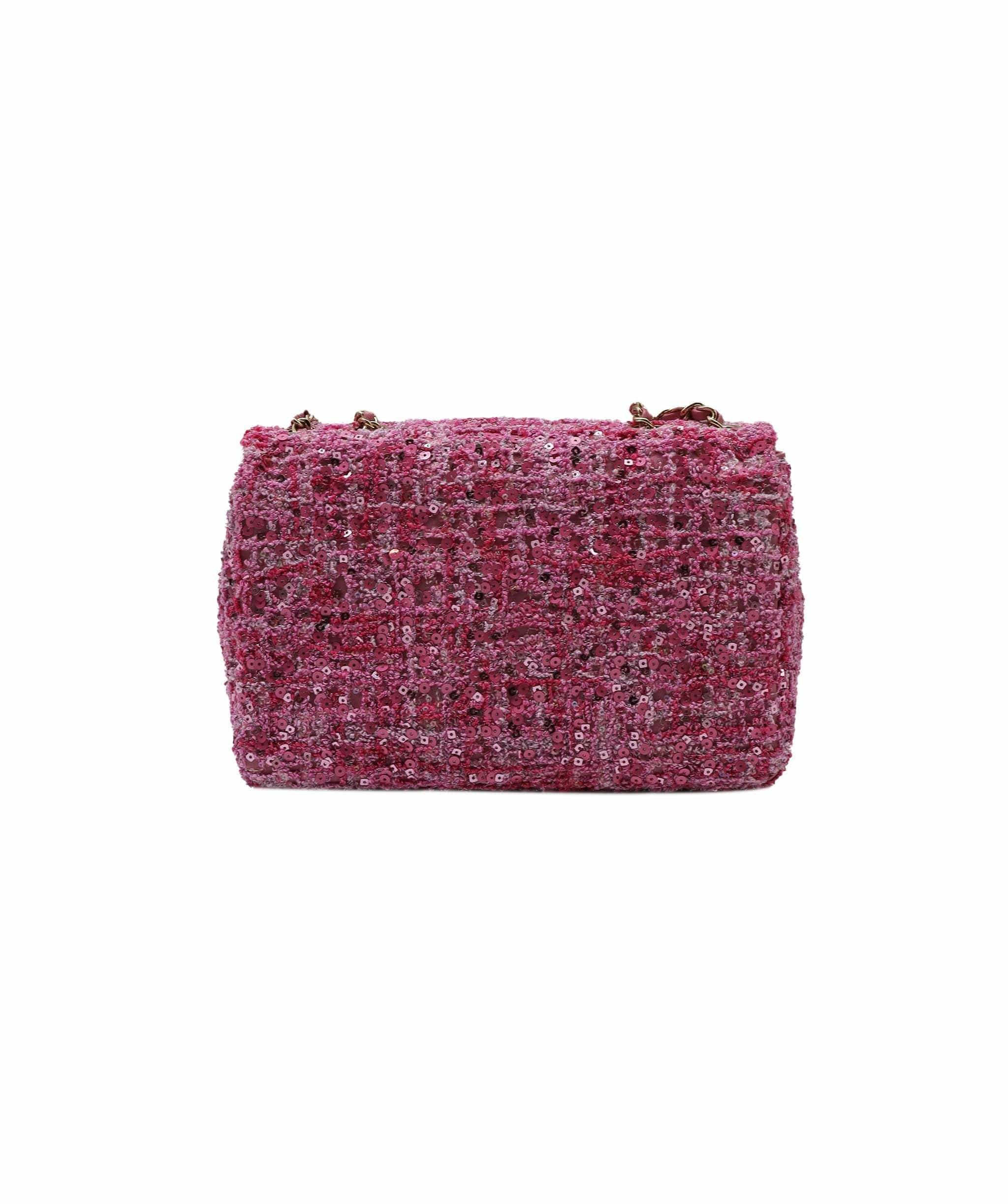 Chanel Chanel pink sequin mini square DXBV0034