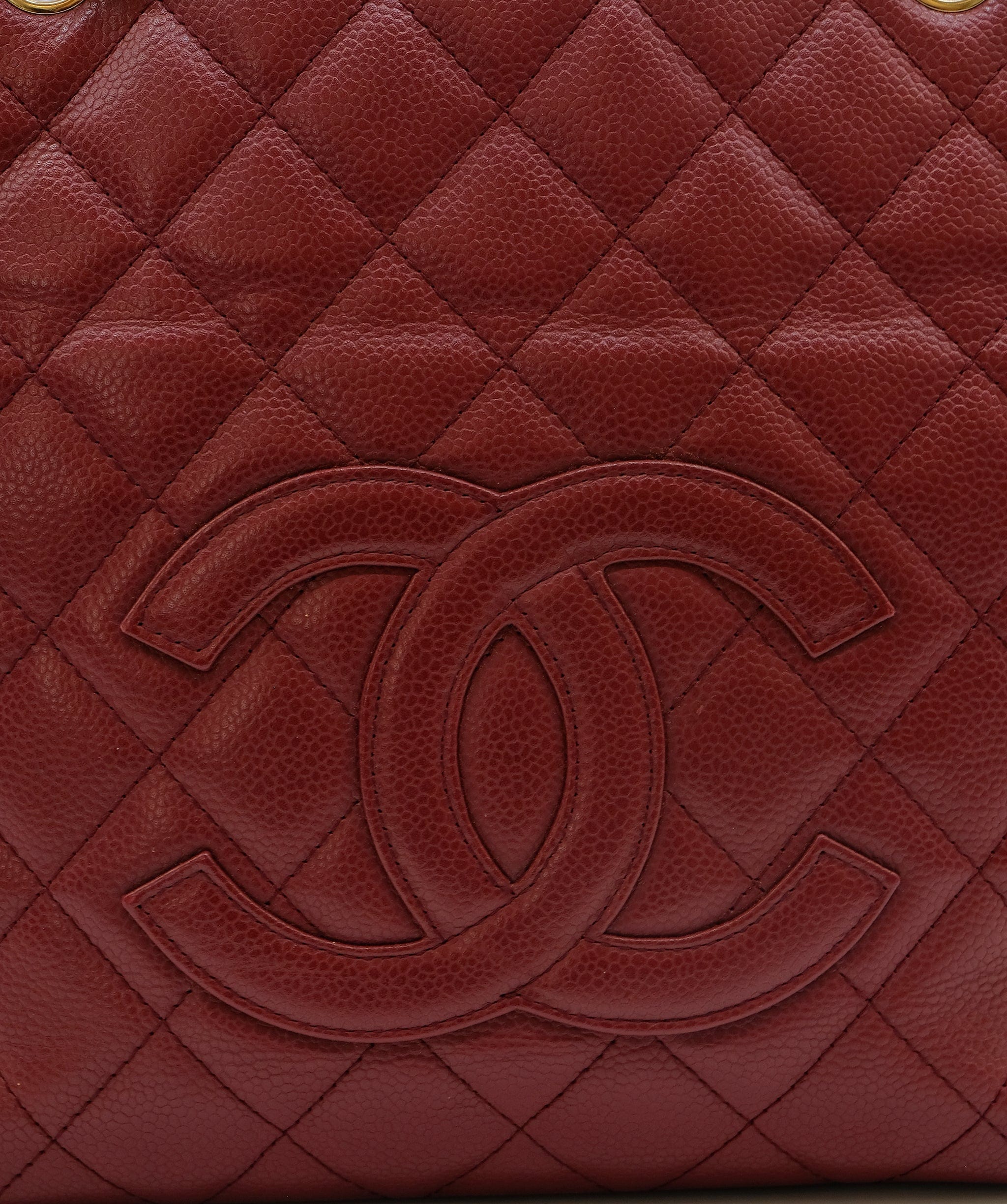 Chanel Chanel PST CC Chain Red Caviar ASC5294