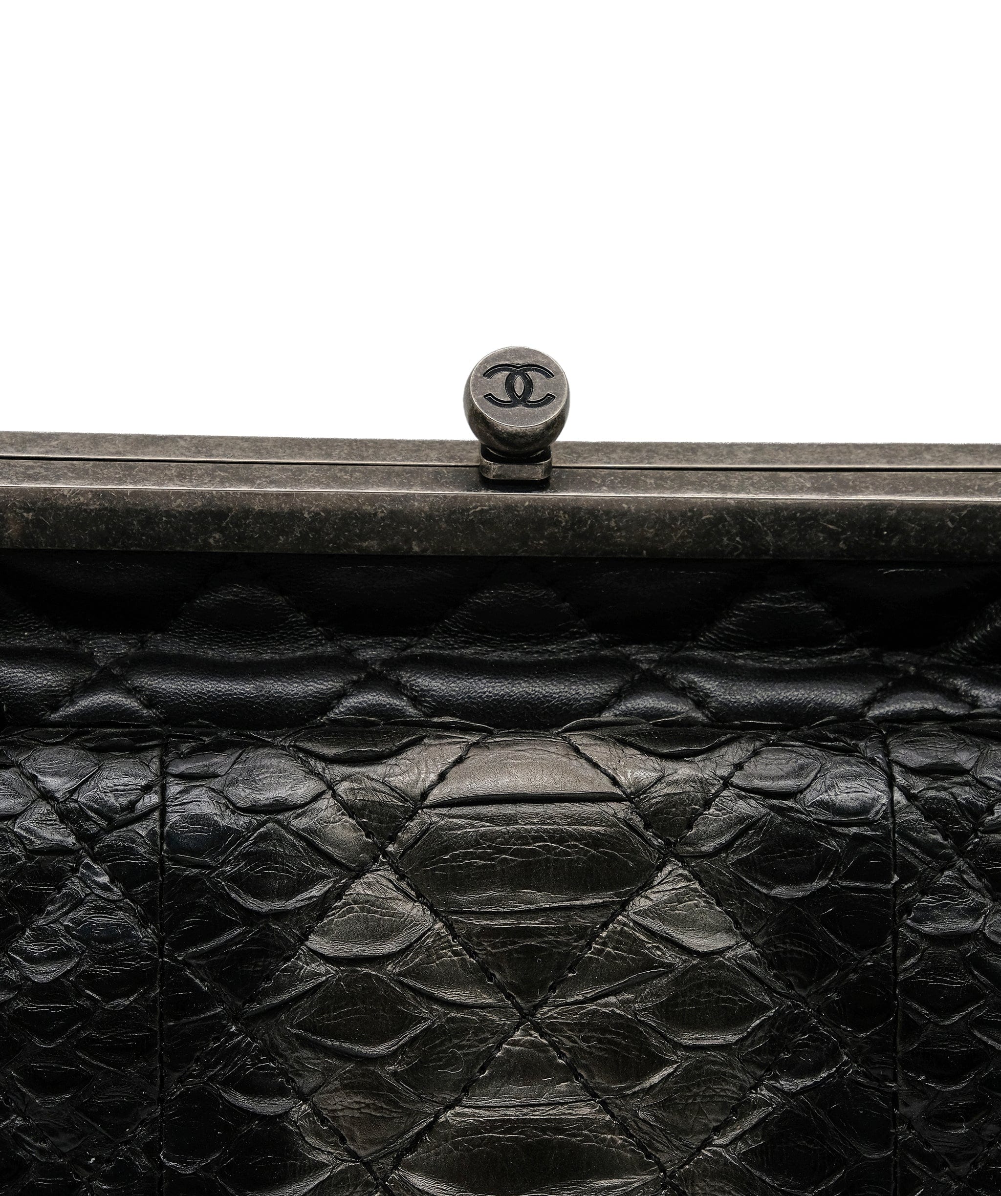 Chanel Chanel Python Black Chain Shoulder Bag RJC3737