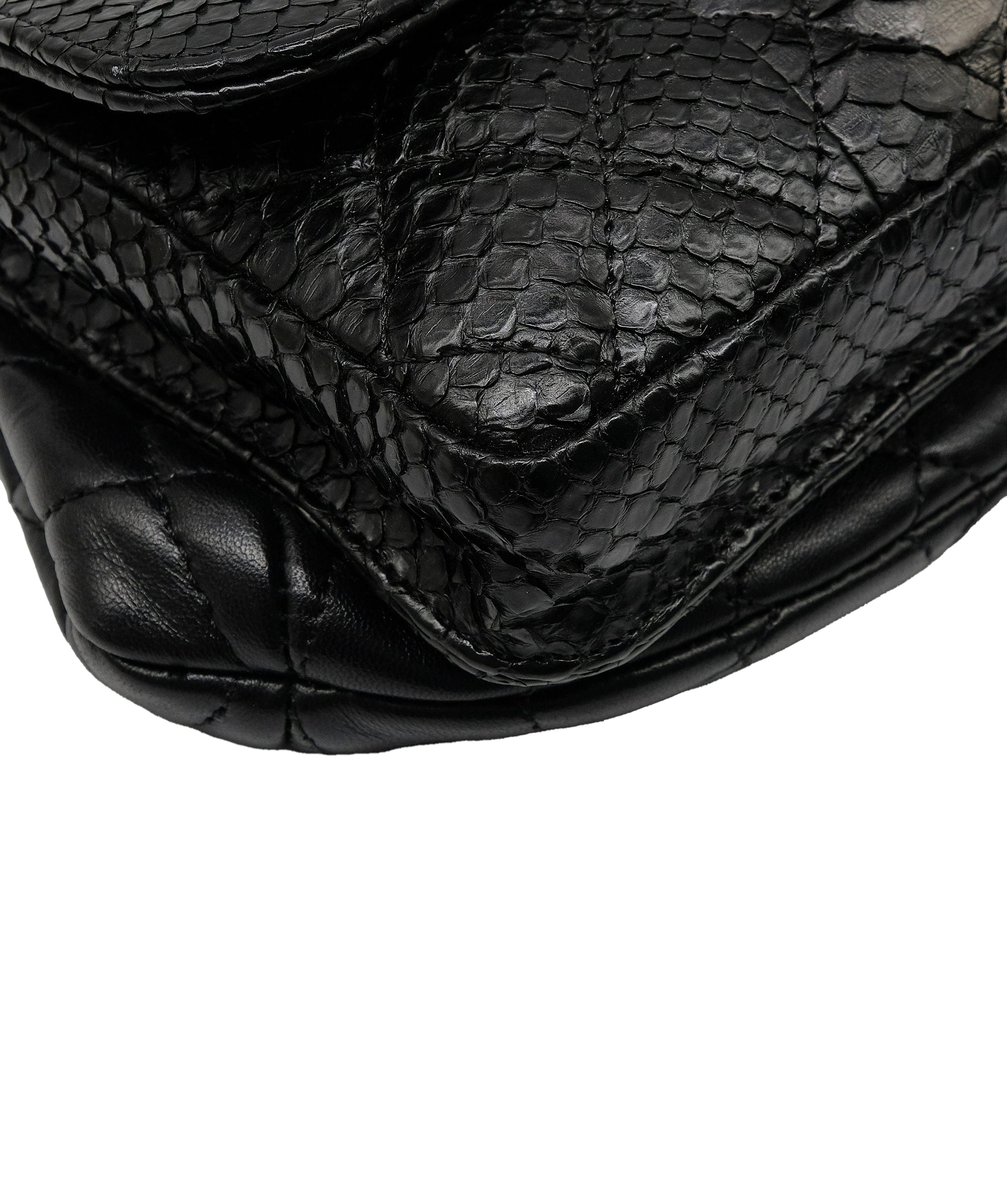 Chanel Chanel Python Black Chain Shoulder Bag RJC3737