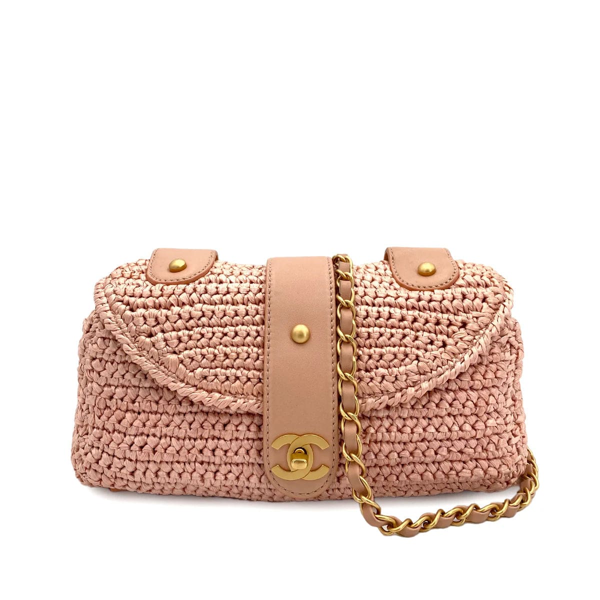 Chanel CHANEL RAFFIA SHOLDER BAG DXBS0133