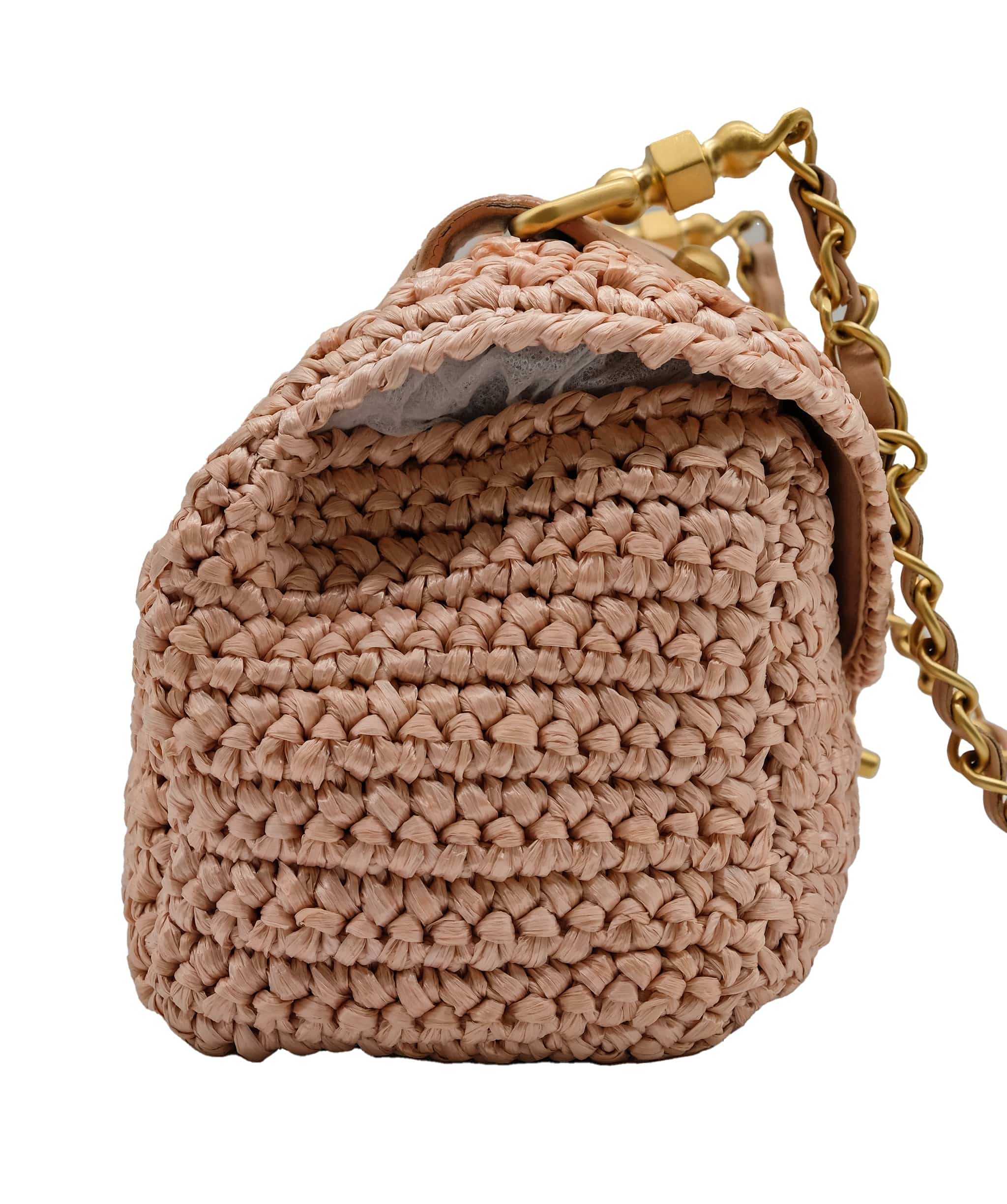 Chanel CHANEL RAFFIA SHOLDER BAG DXBS0133