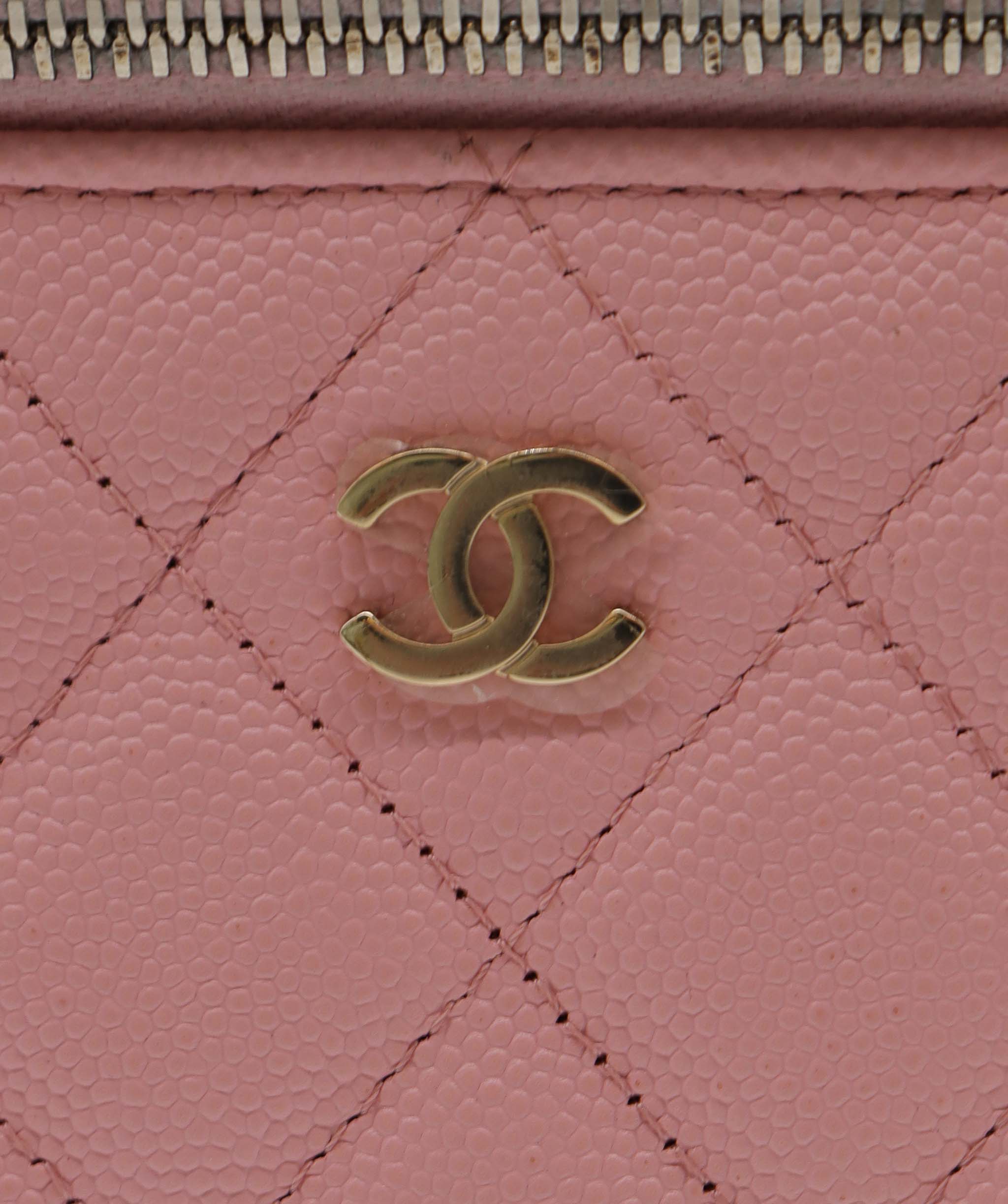 Chanel Chanel Rectangle Vanity Pink Caviar LGHW #31 SKC1540