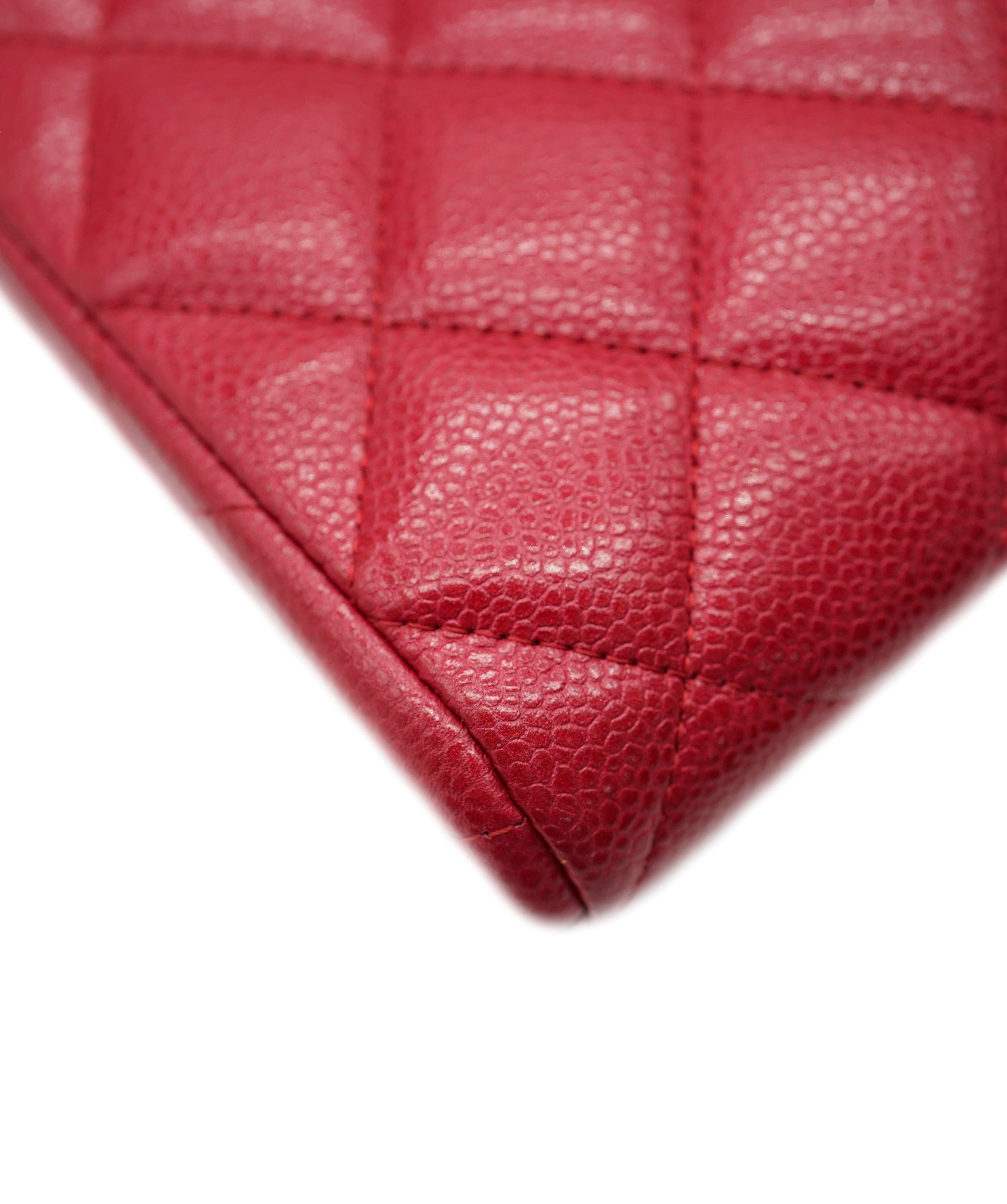 Chanel Chanel Red Caviar Chain on Clutch ASC2056