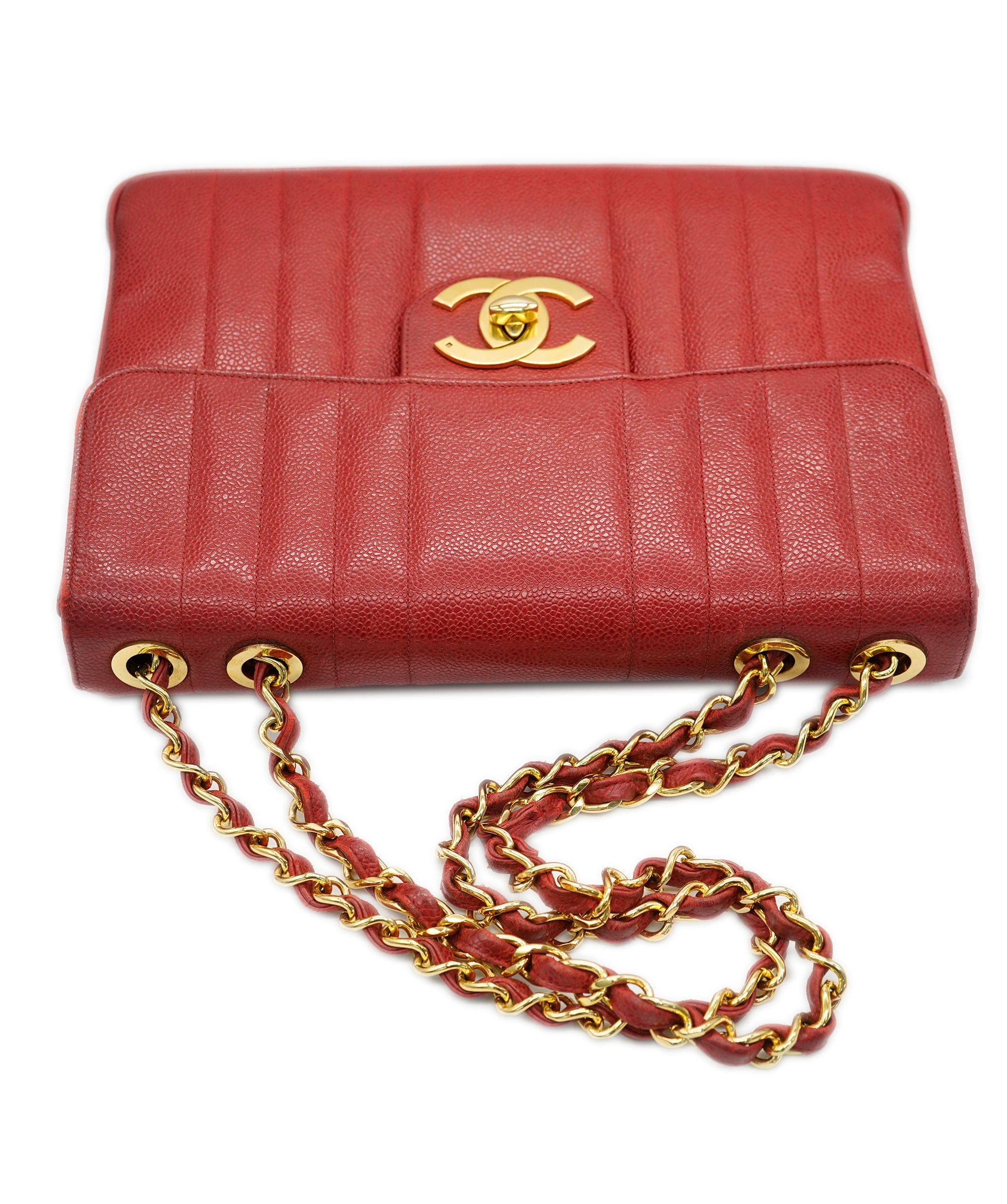 Chanel Chanel Red Jumbo Mademoiselle caviar bag - Comes with Box and Dustbag  - AJC0721