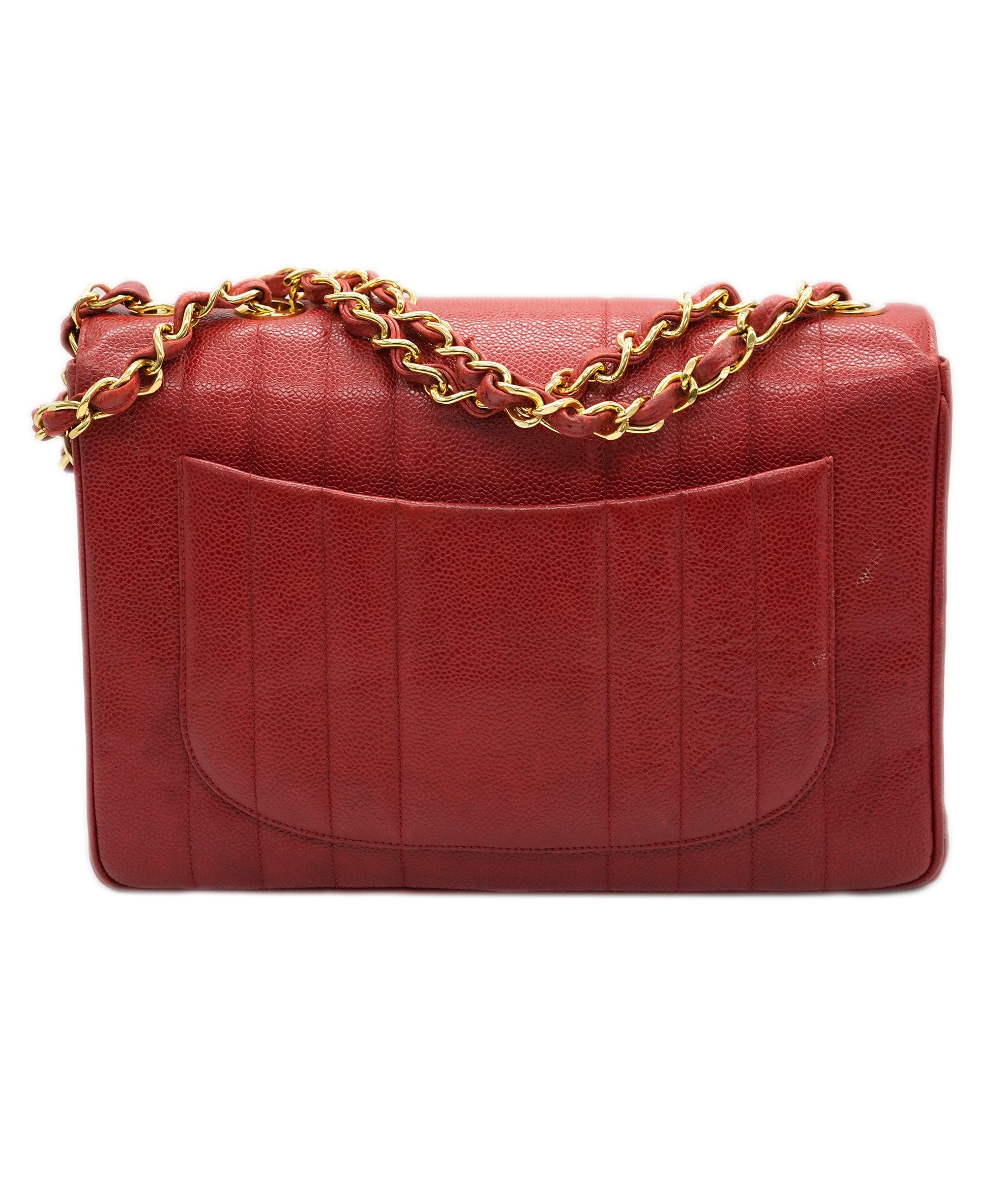 Chanel Chanel Red Jumbo Mademoiselle caviar bag - Comes with Box and Dustbag  - AJC0721