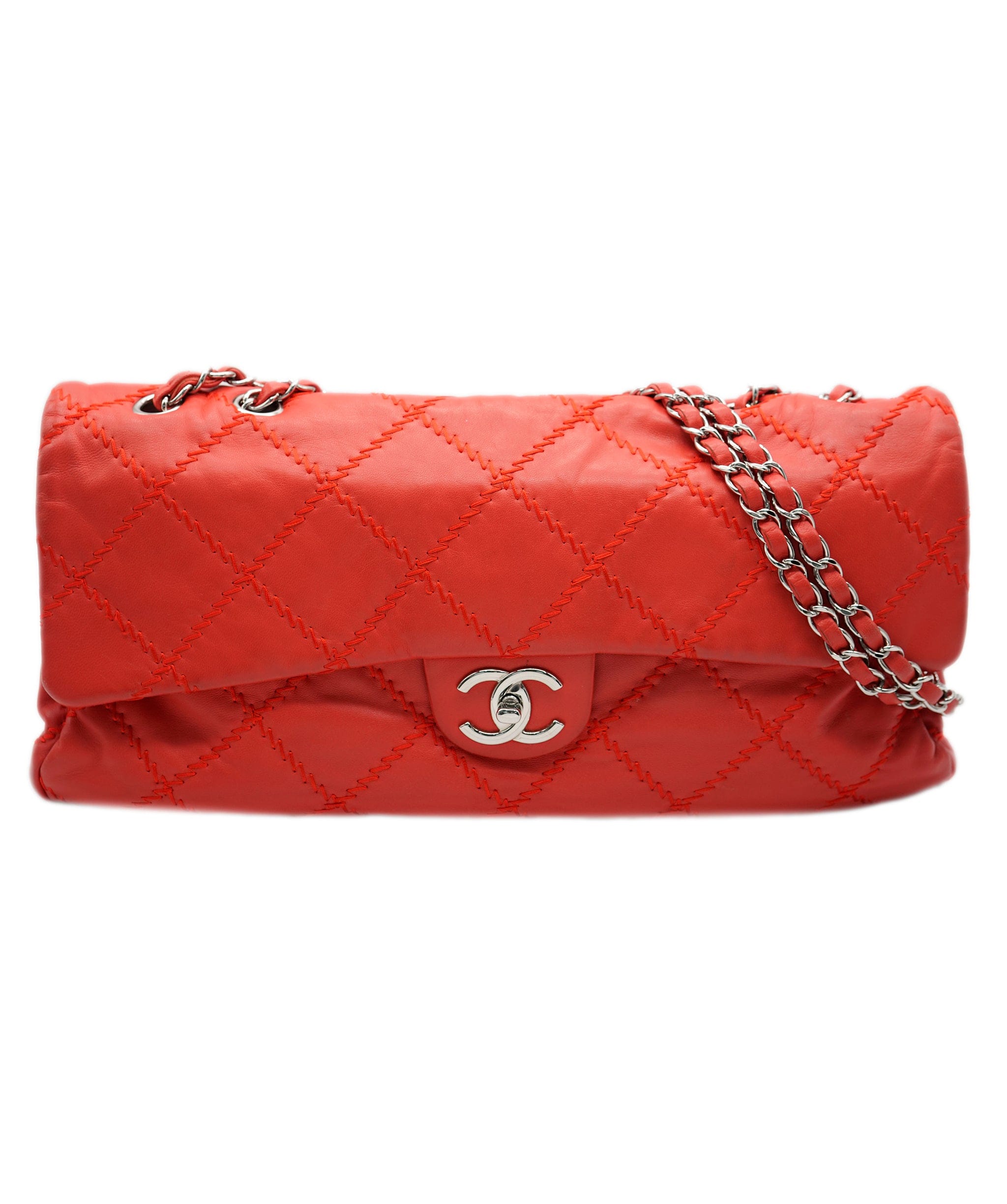 Chanel Chanel Red Wild Stitch Single Flap Bag ALC0912