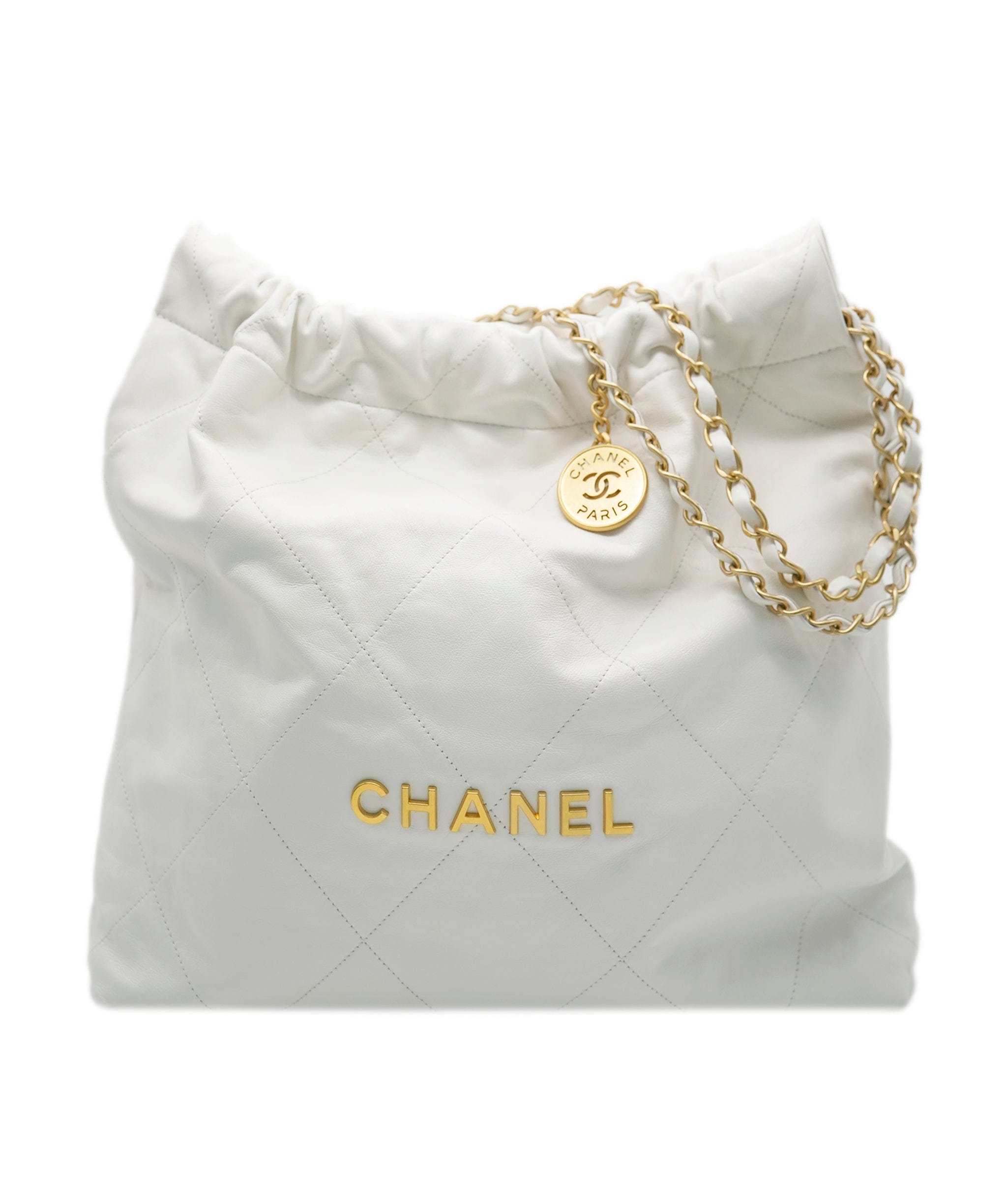 Chanel Chanel S22 White With GHW Medium  ALC1420