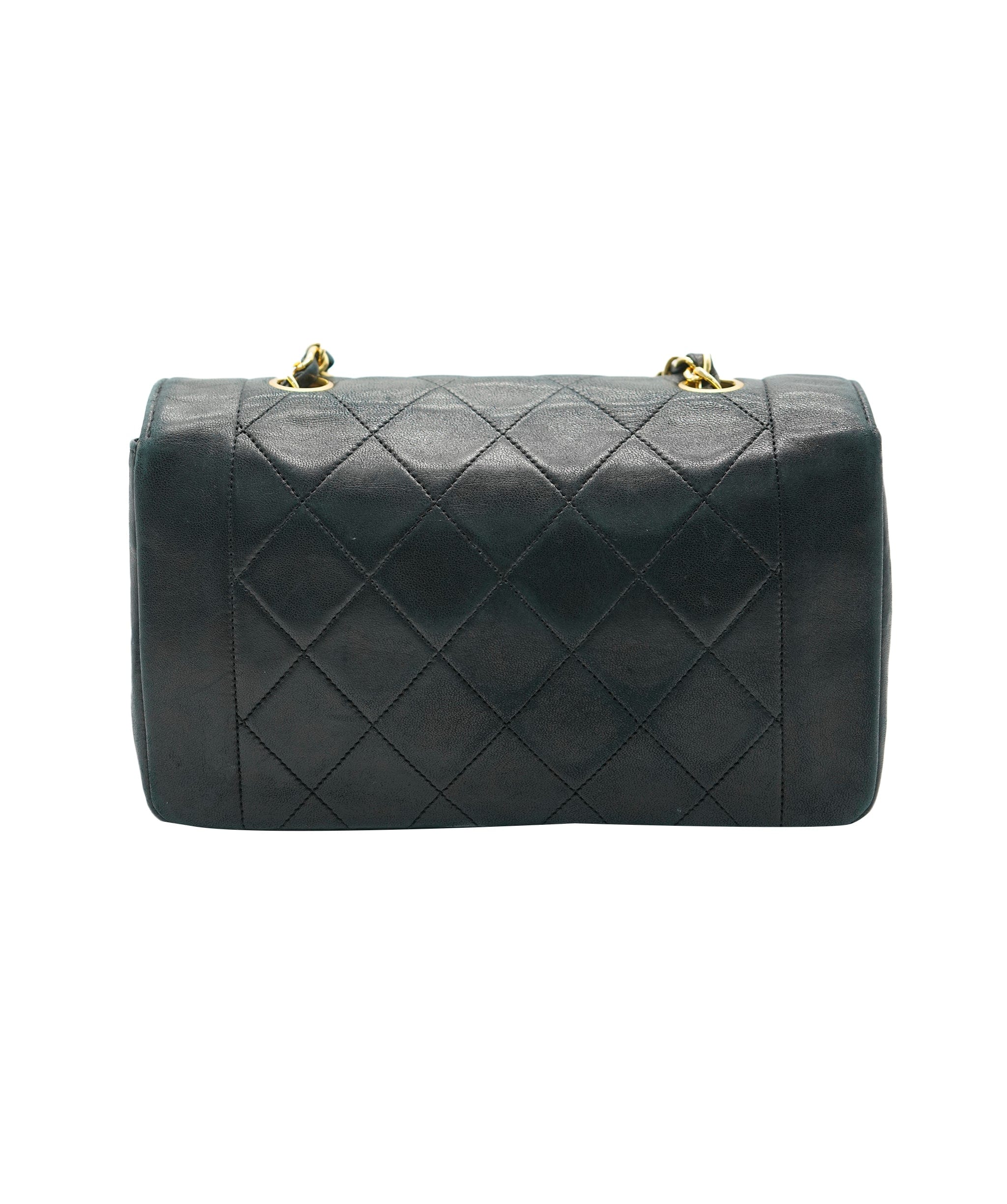 Chanel Chanel small diana black lambskin bag with GHW AJL0187