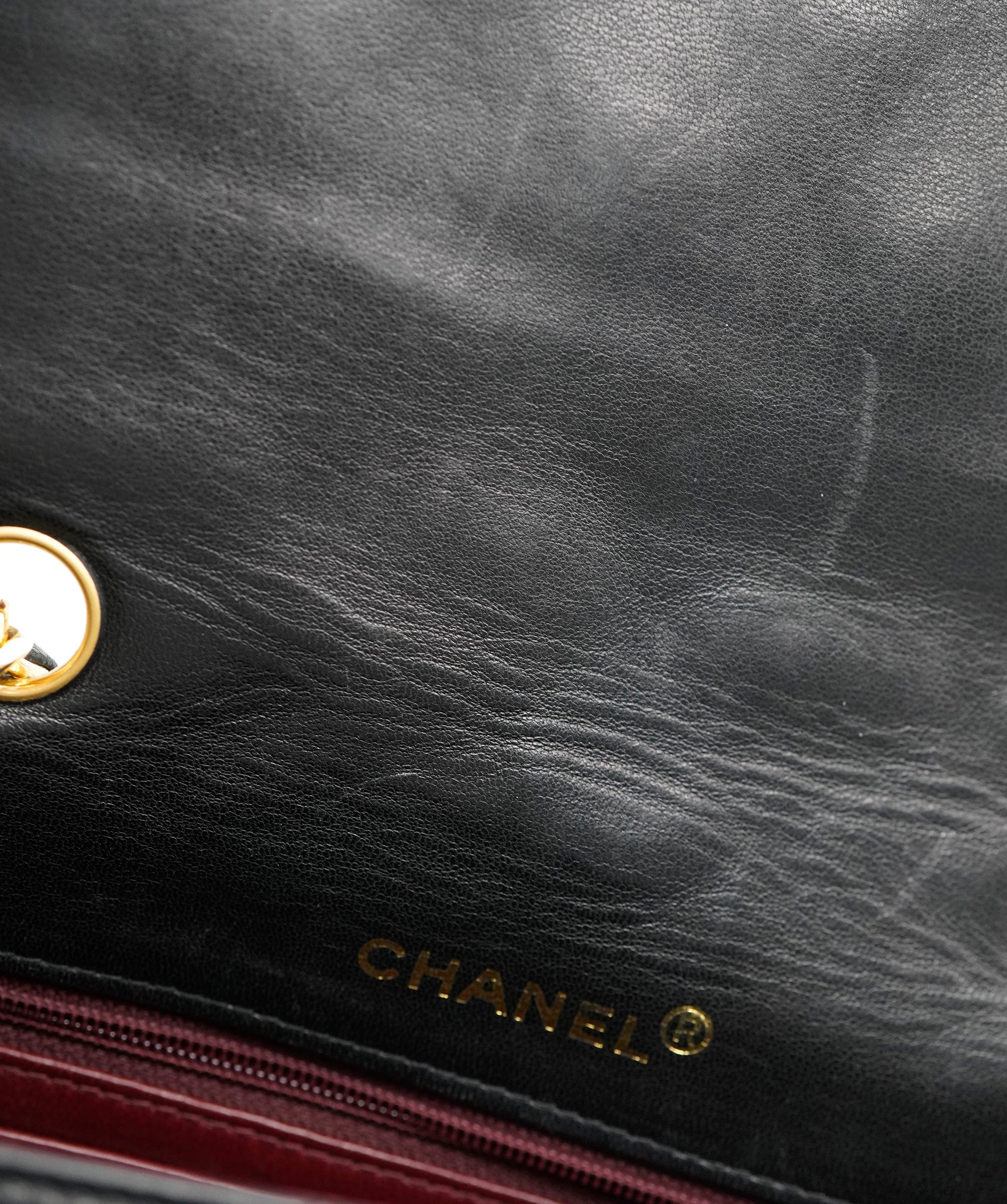 Chanel Chanel small diana black lambskin bag with GHW AJL0187