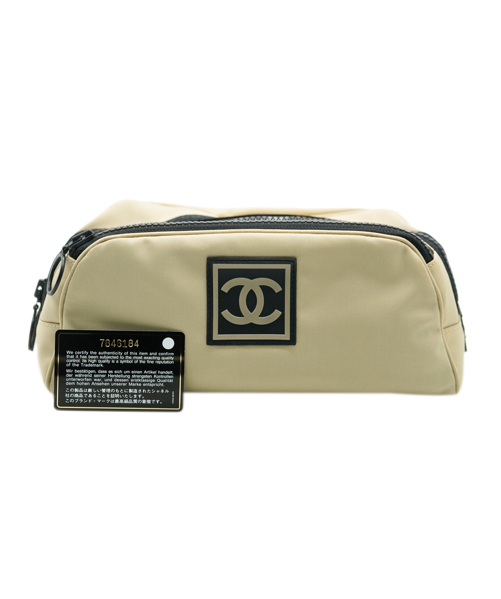 Chanel Chanel Sport Clutch Bag Beige  ASL10586