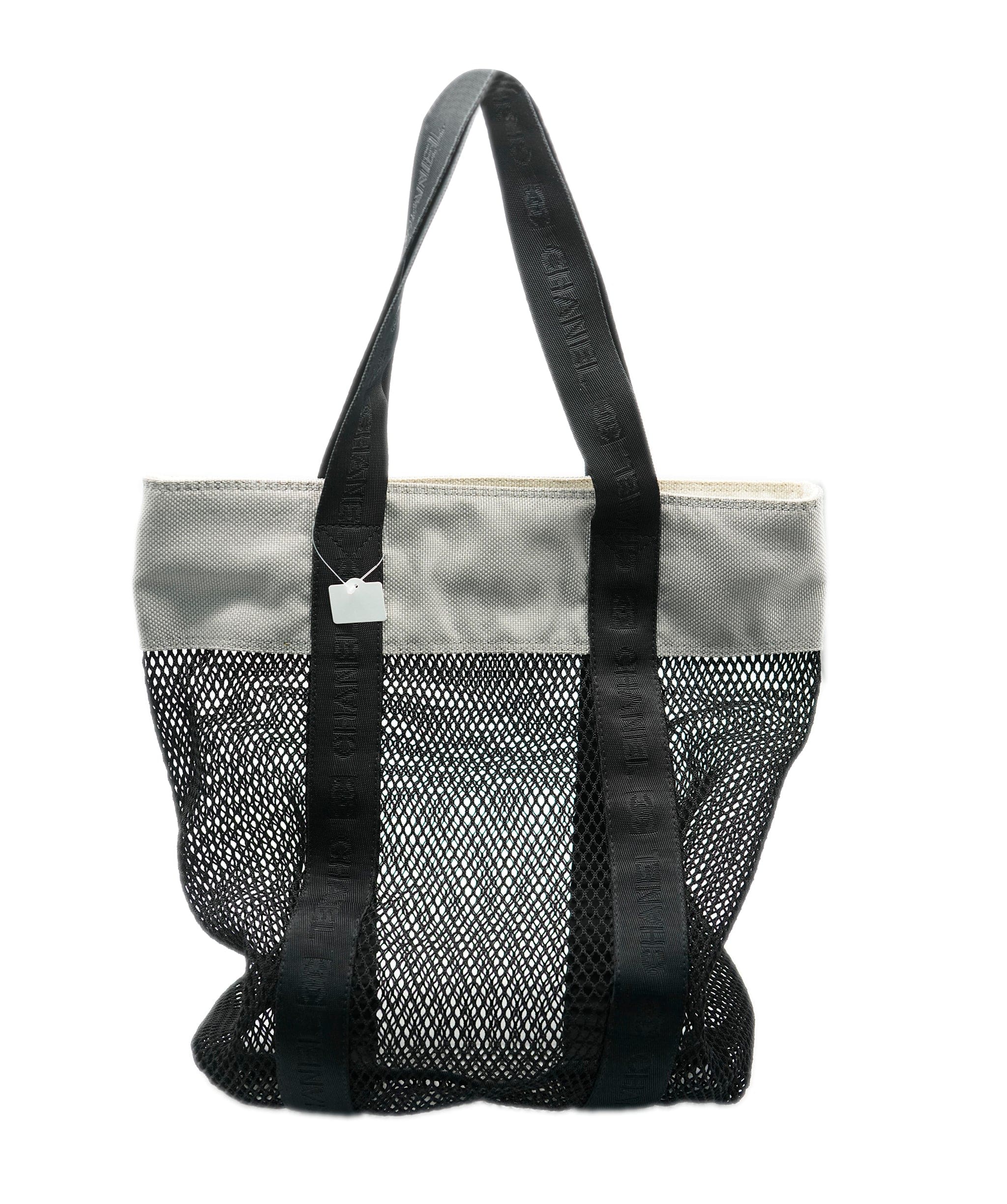 Chanel Chanel Sport Mesh Tote Bag Black Gray ASL10604