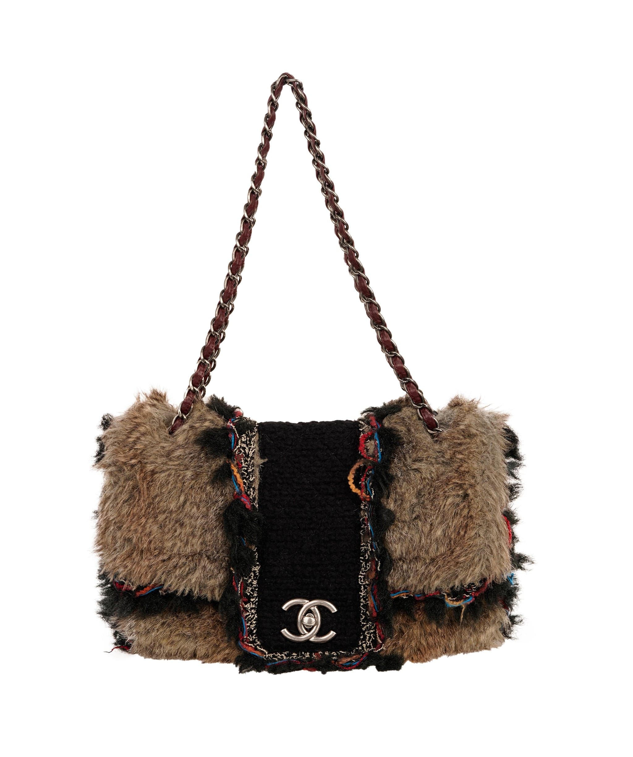 Chanel Chanel Timeless Jumbo fur arctic shw FW2010 bag - APC0032