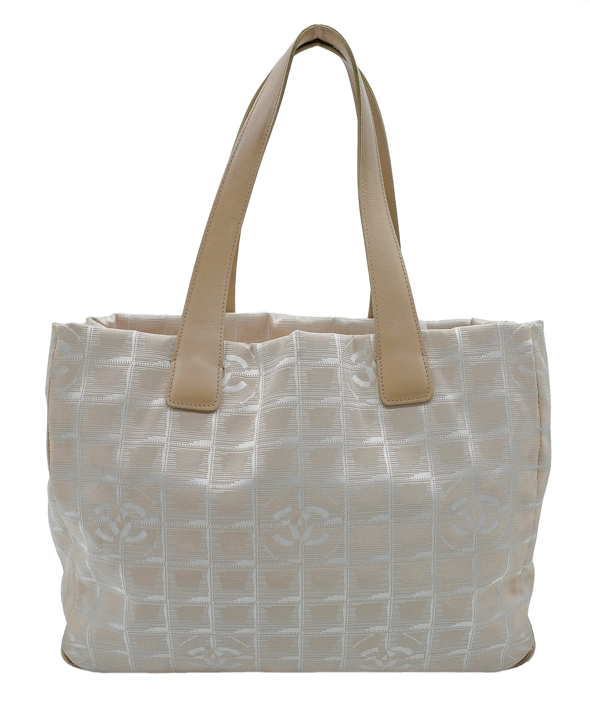 Chanel Chanel Travel line Tote Beige MM RJC3210