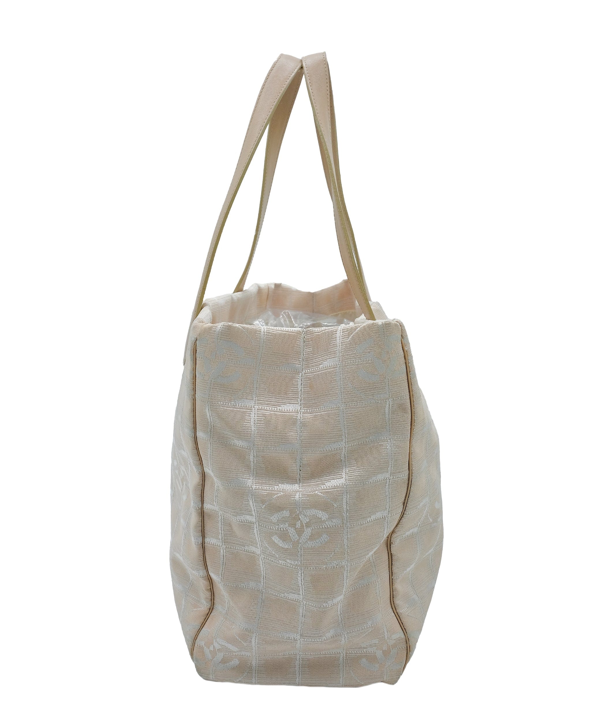 Chanel Chanel Travel line Tote Beige MM RJC3210