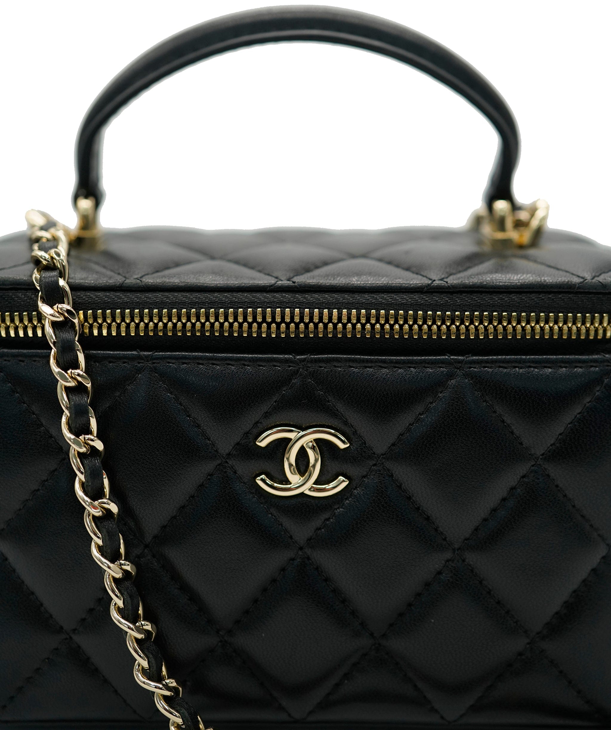 Chanel Chanel Vanity Lambskin Leather Silver Hardware ALL0722