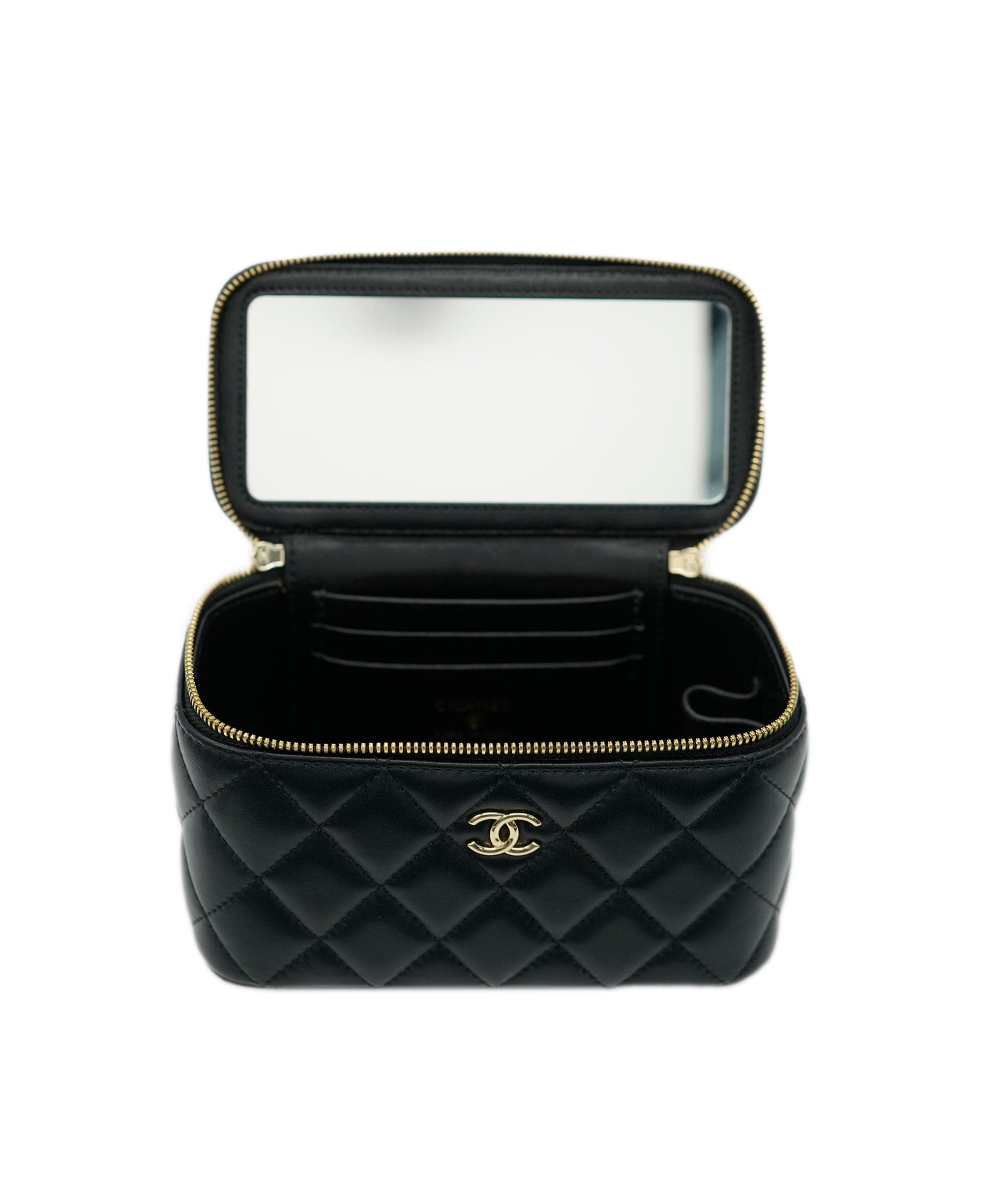 Chanel Chanel Vanity Lambskin Leather Silver Hardware ALL0722