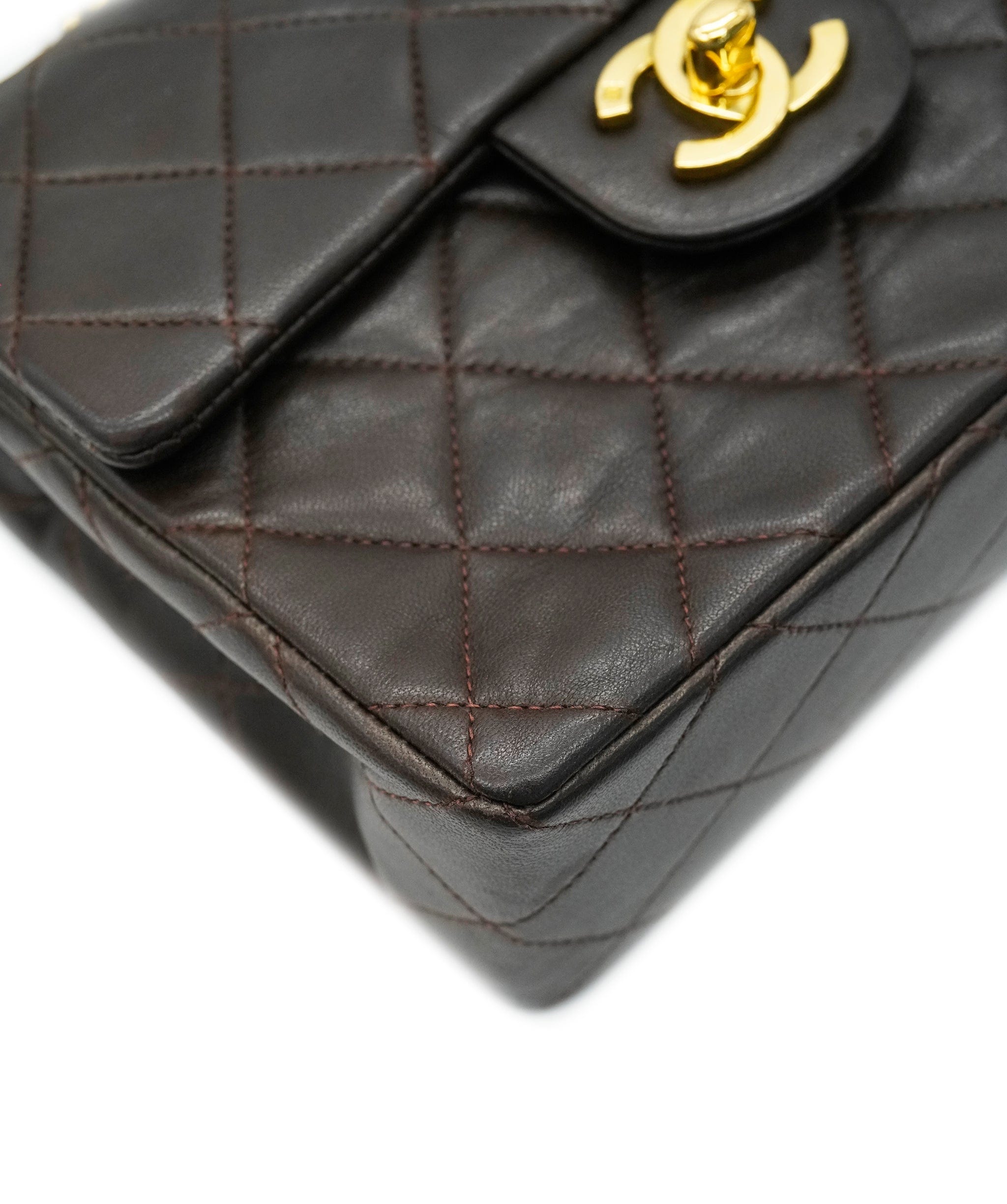 Chanel Chanel Vintage Brown Mini Square Flap DBXS0038