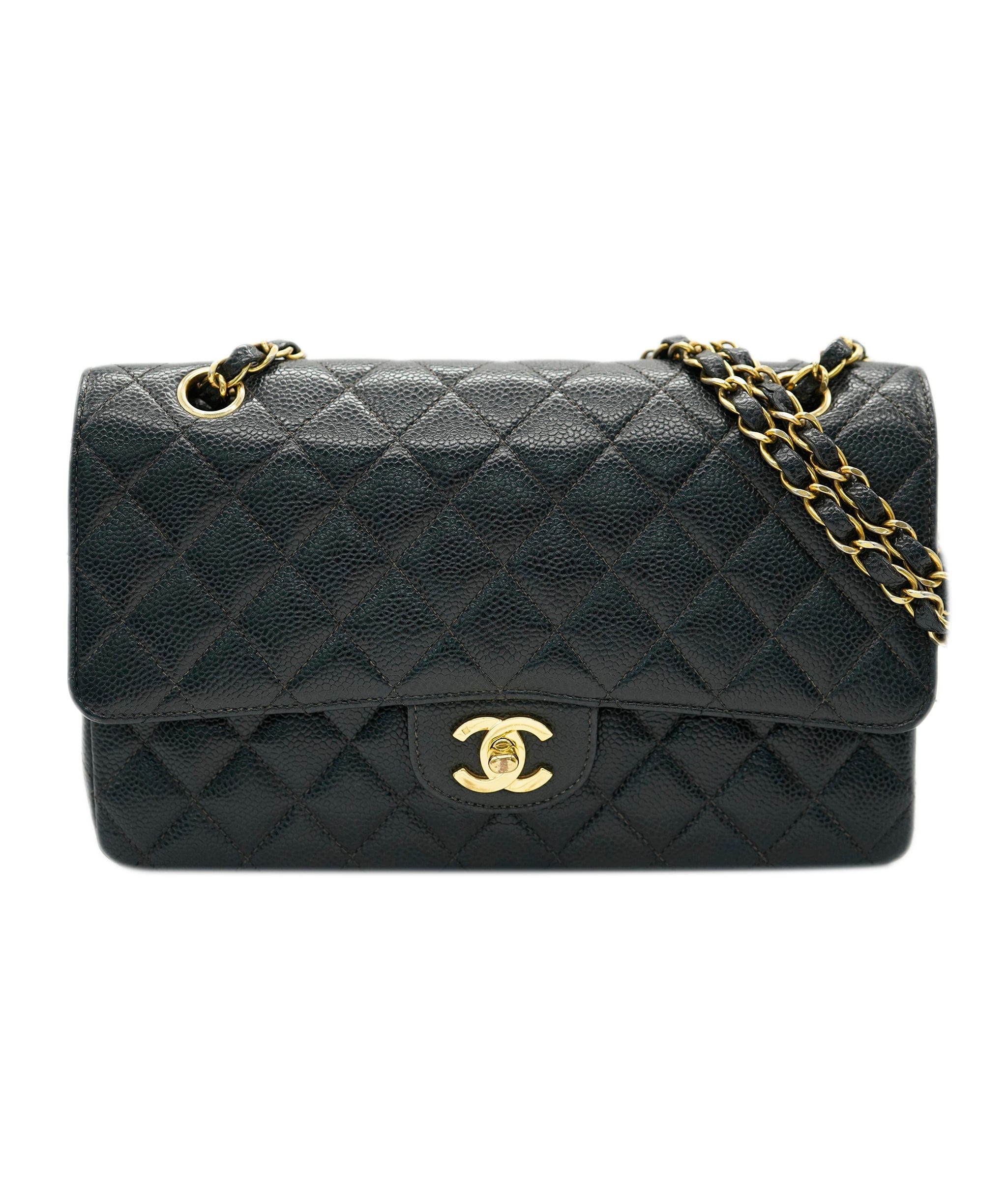 Chanel CHANEL vintage caviar classic flap black GHW DBXS0043