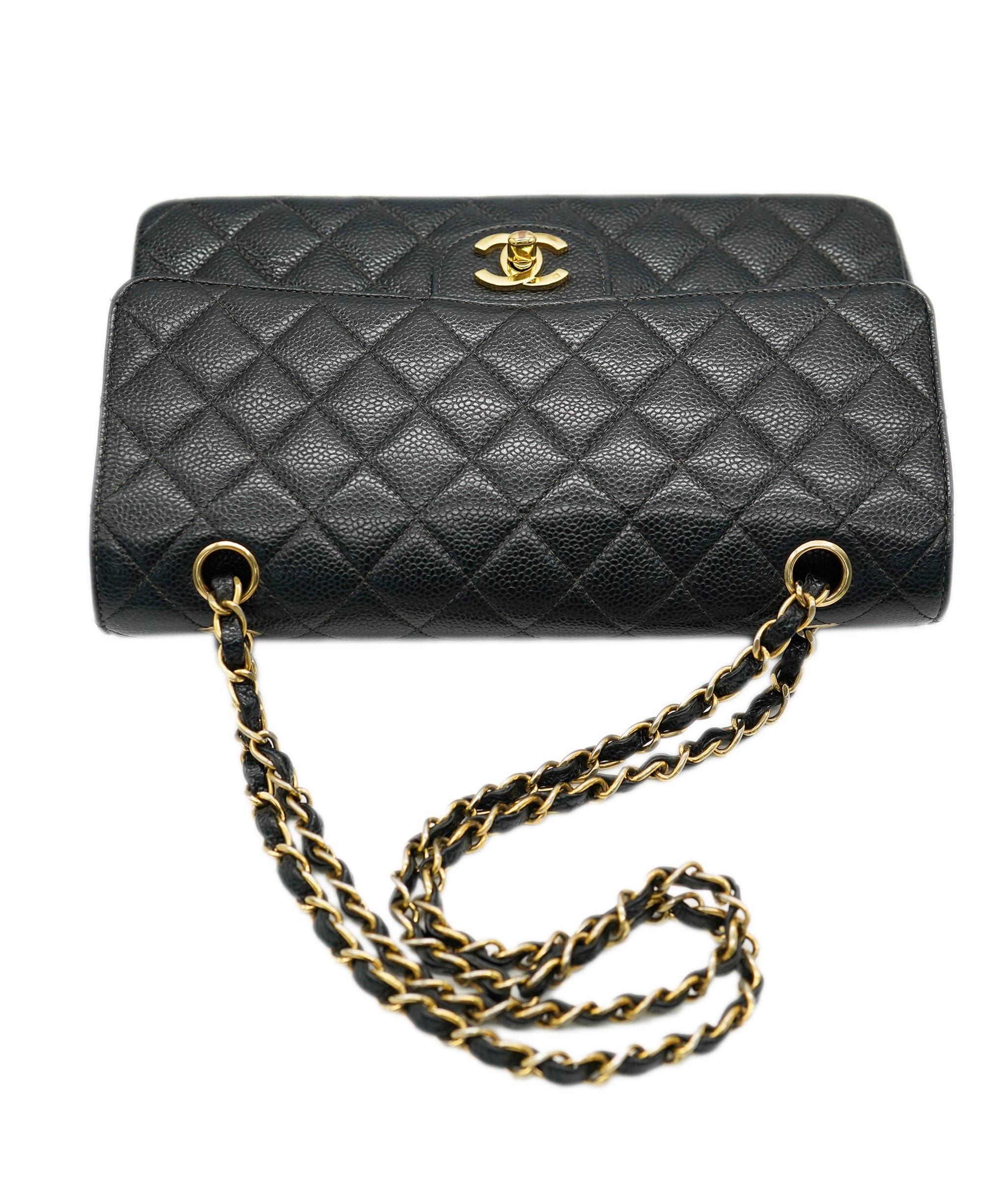 Chanel CHANEL vintage caviar classic flap black GHW DBXS0043